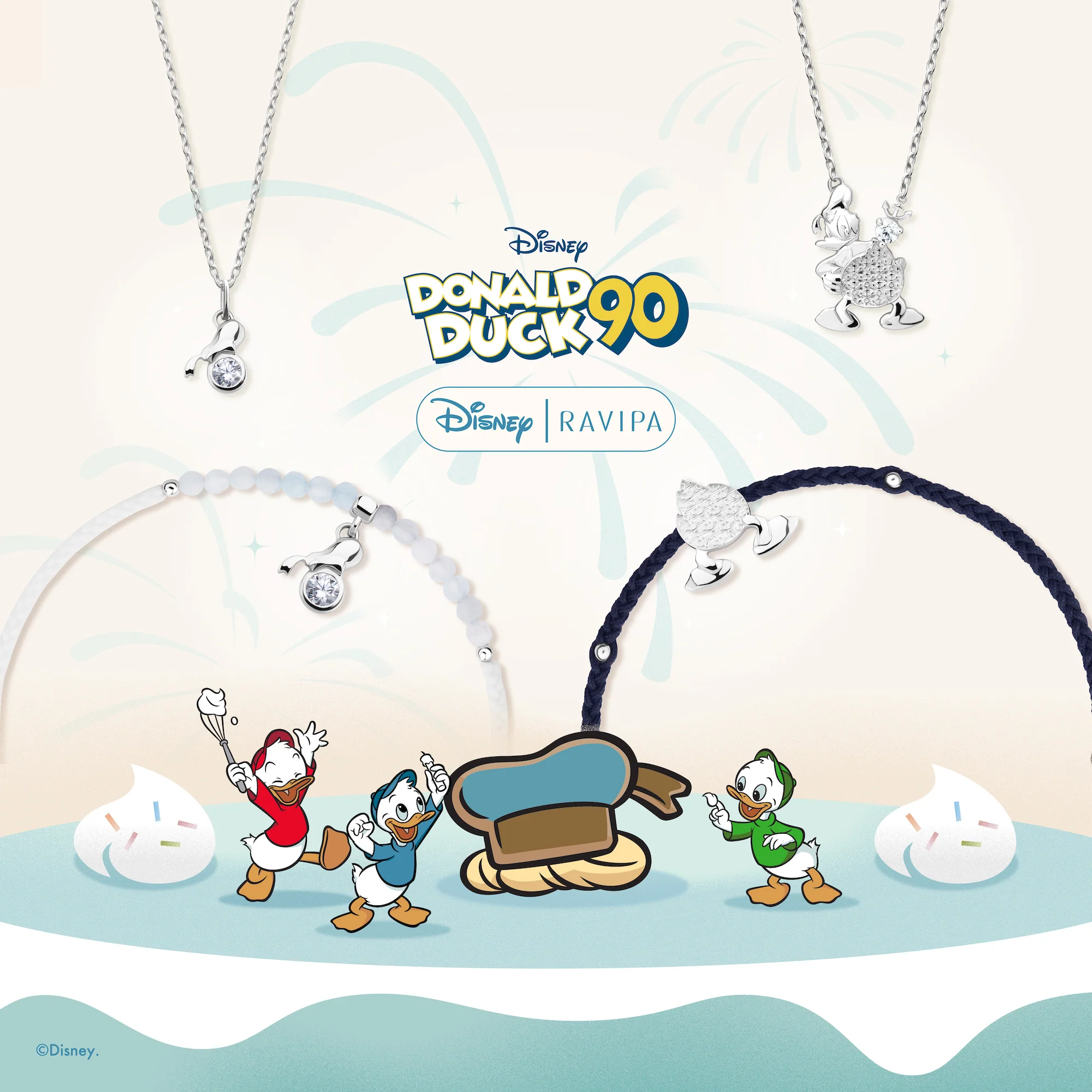 90th Birthday Donald Duck Sailor's Hat Necklace - Image 5