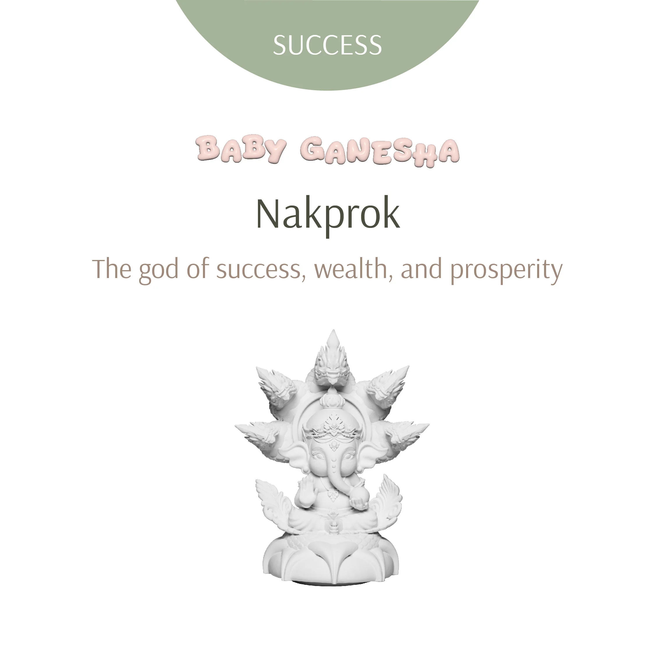 Baby Ganesha Nakprok Art Toy - Image 2
