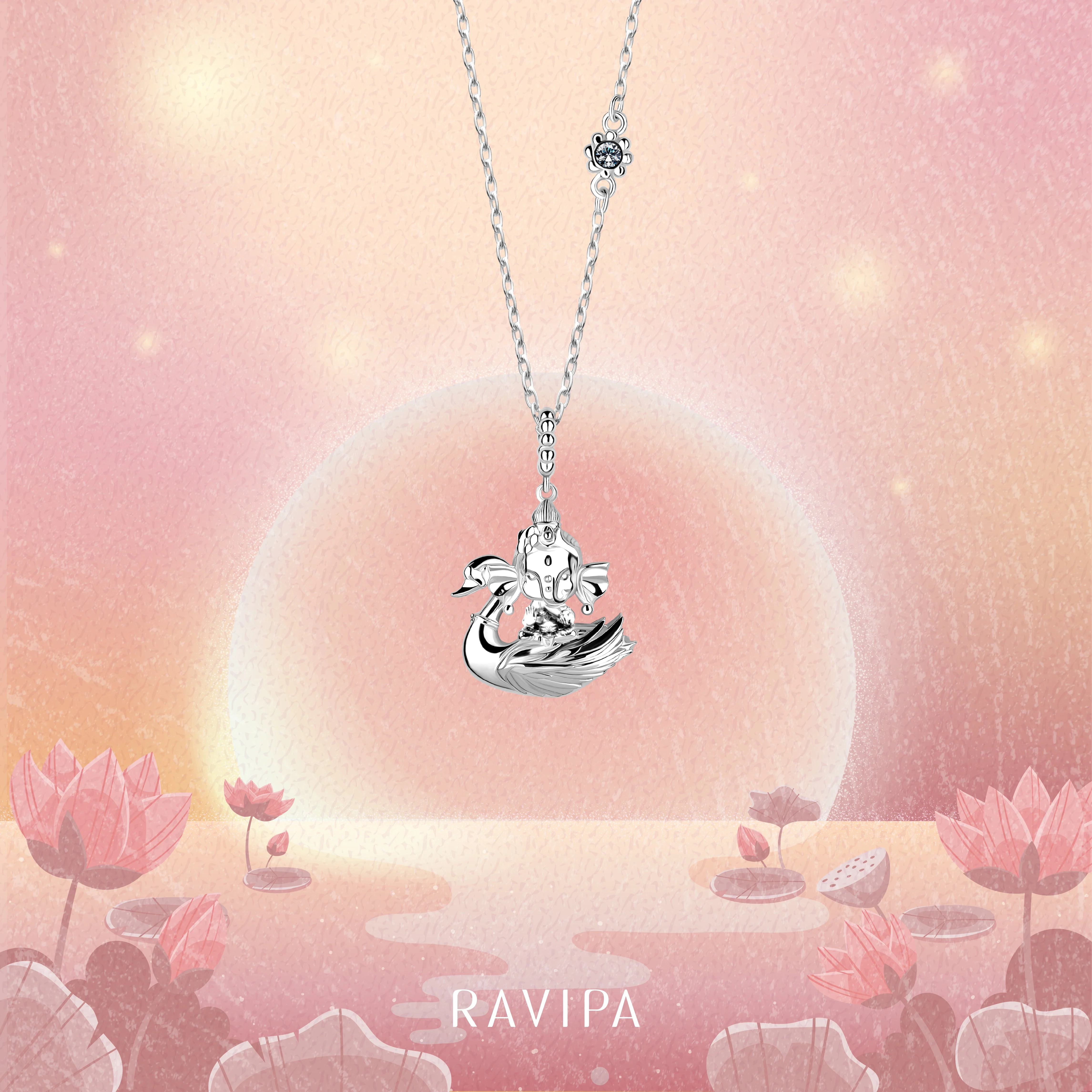 Baby Ganesha Samathi Necklace - Image 4