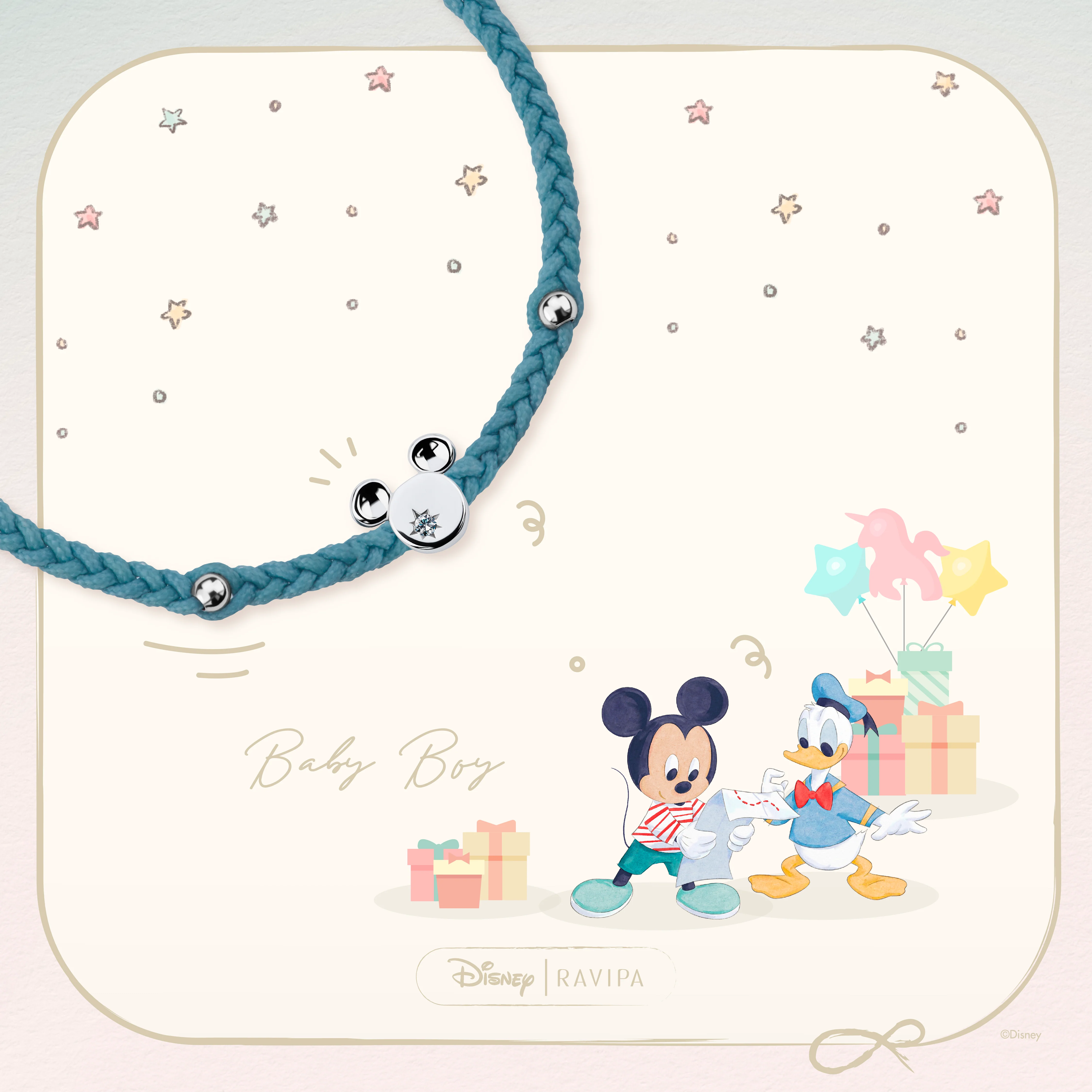 Baby Mickey Bracelet (Baby Blue) - Image 4