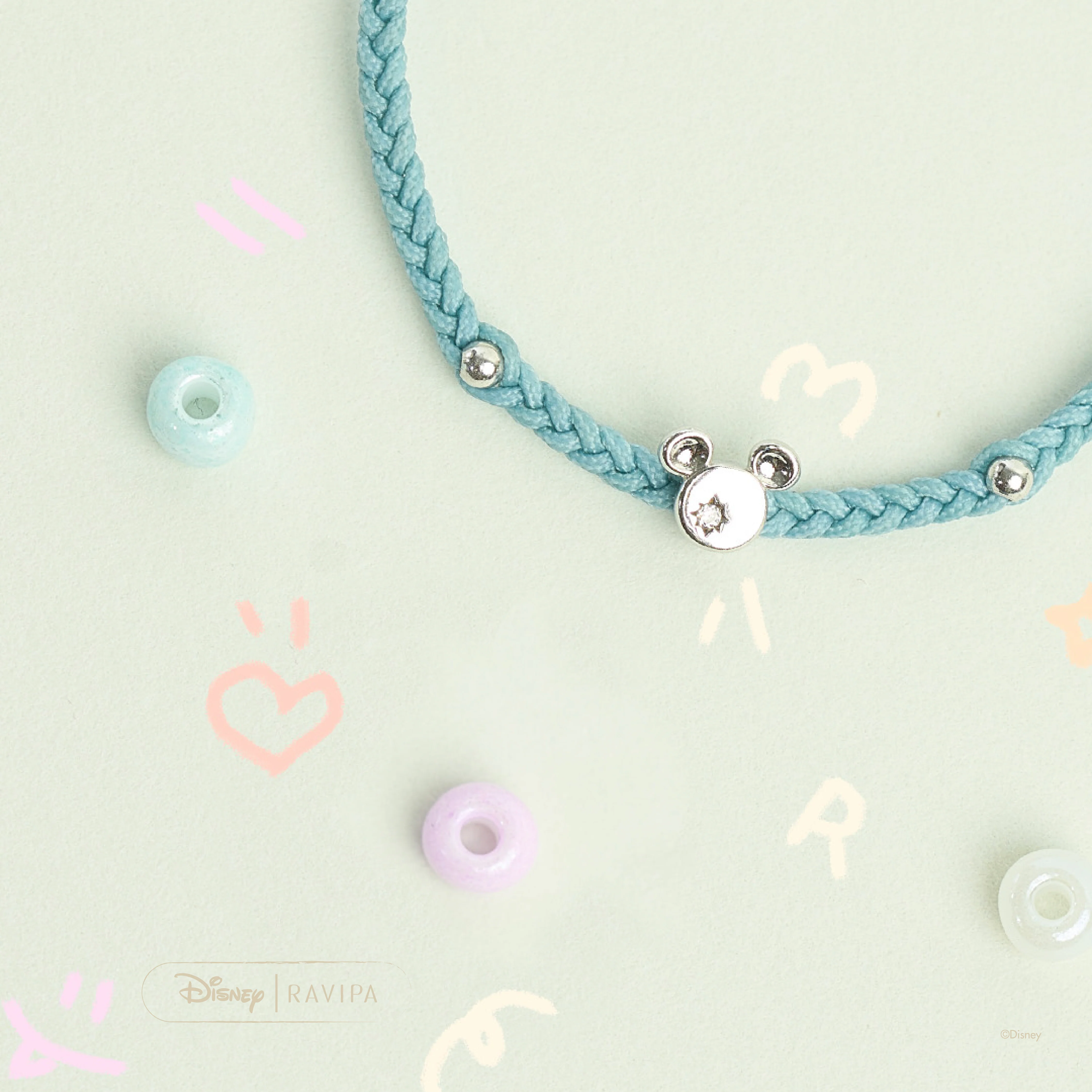 Baby Mickey Bracelet (Baby Blue) - Image 5