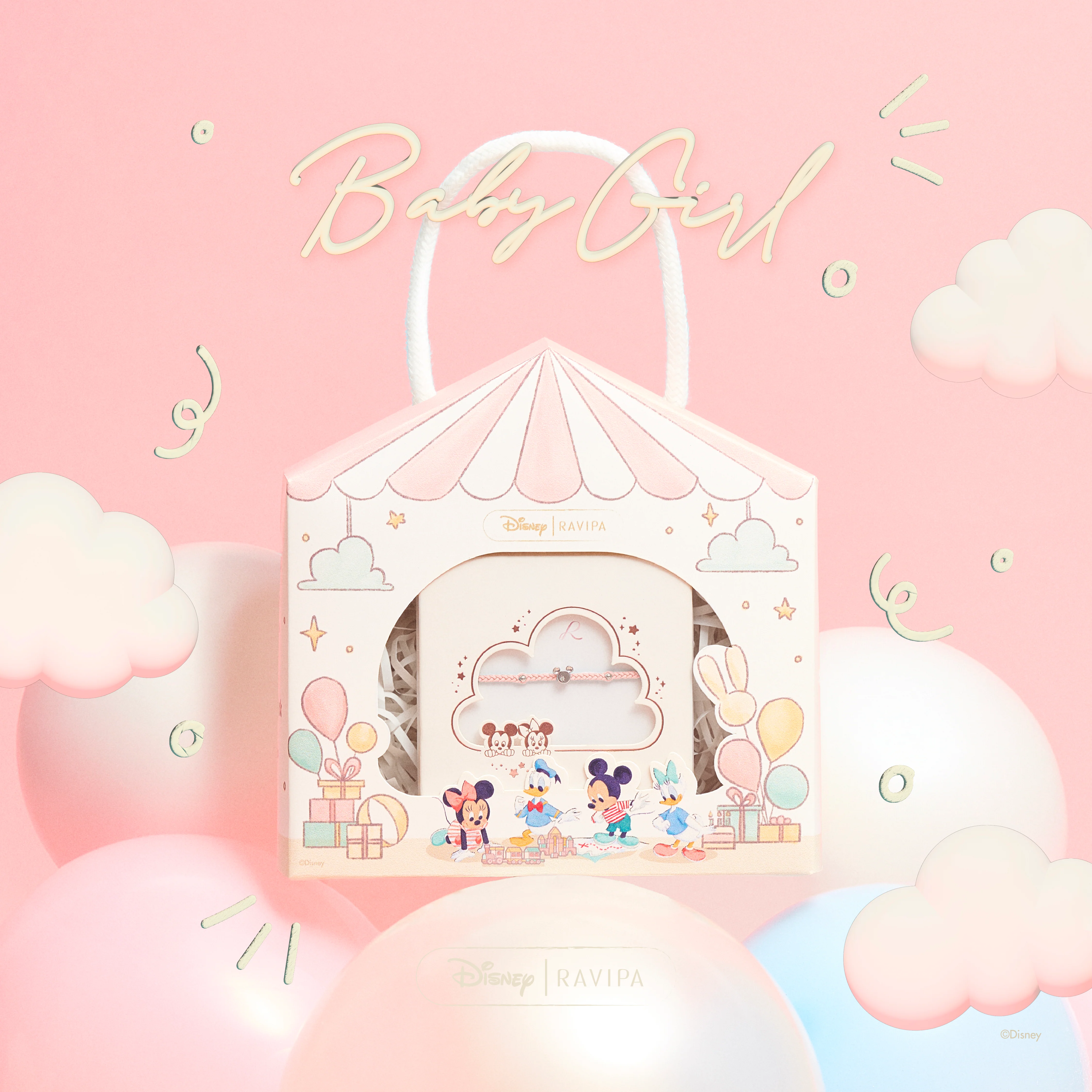 Baby Mickey Bracelet (Baby Pink) - Image 3