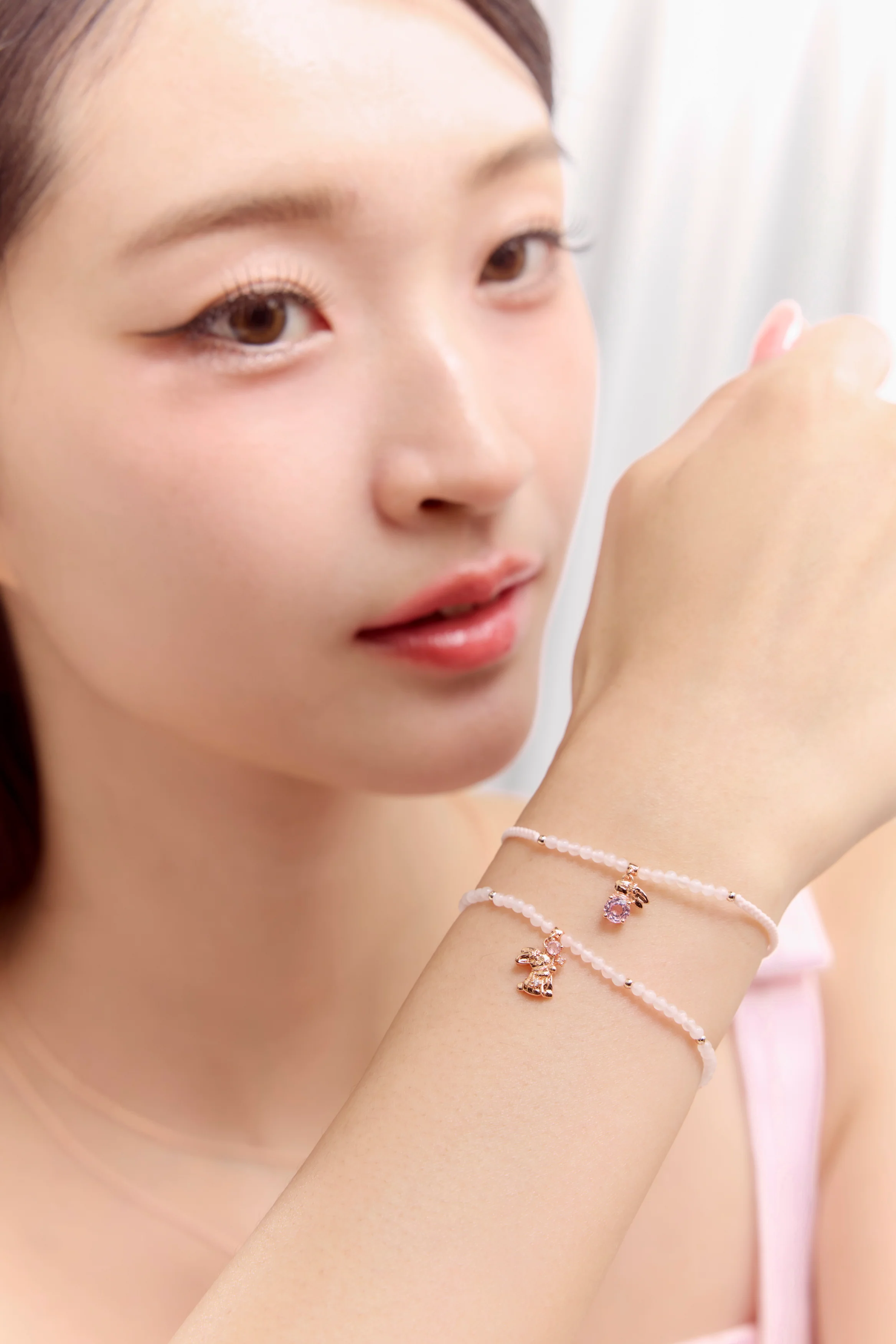 Chang’e - Eternal Rabbit Rose Quartz Bracelet - Image 8