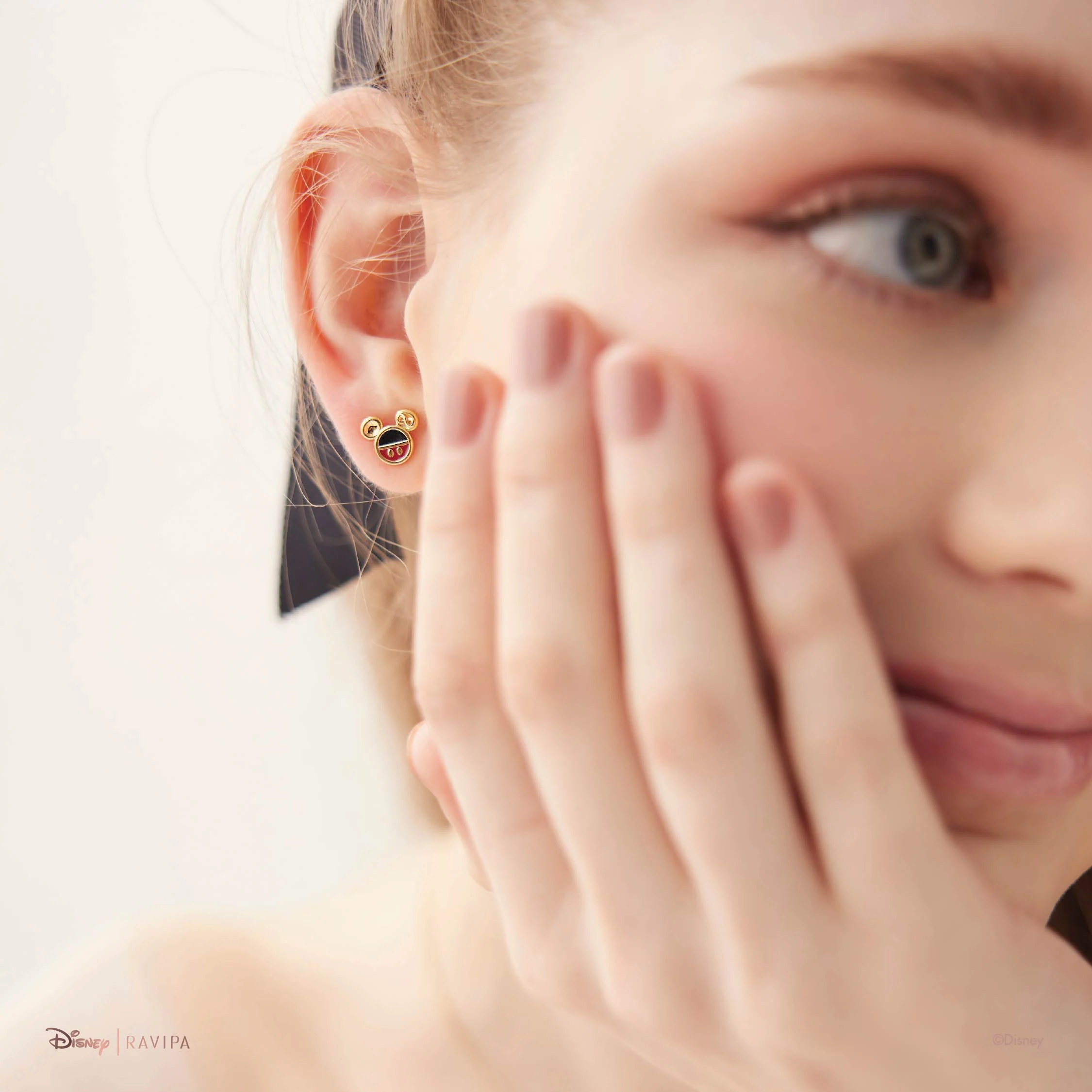 Mickey Mouse Classic Gold Studs - Image 4