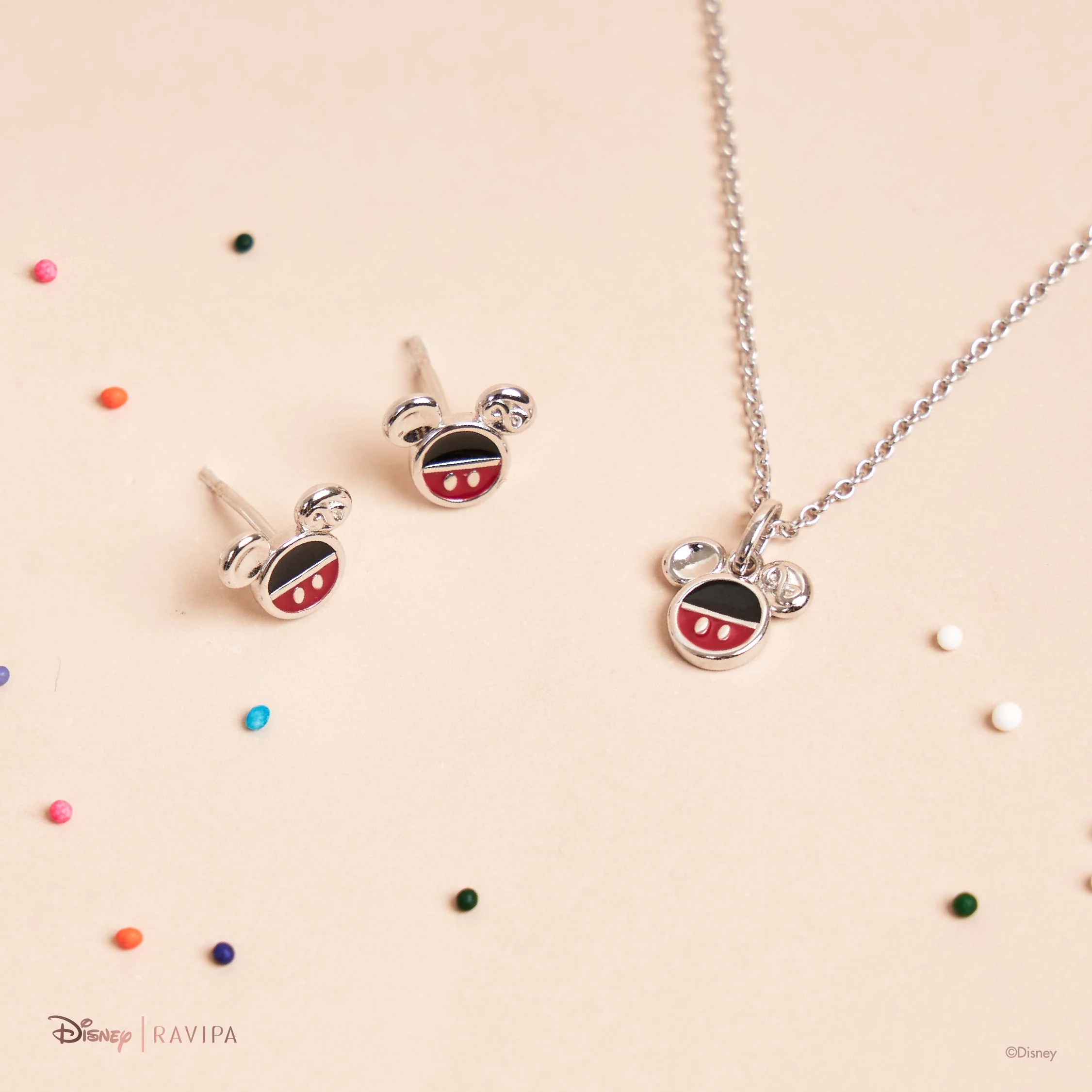 Mickey Mouse Classic Silver Studs - Image 3