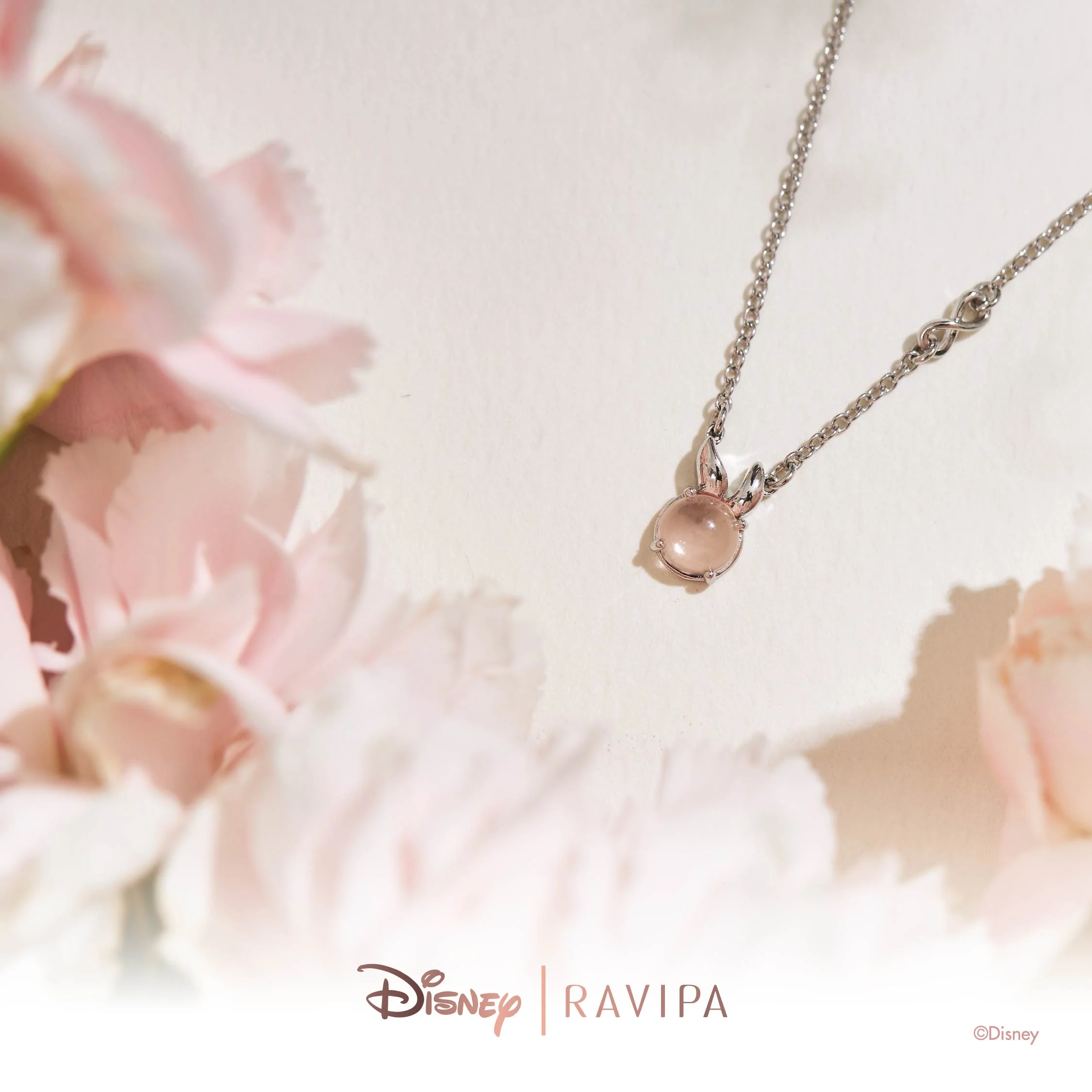 Miss Bunny Crystal Silver Necklace - Image 2