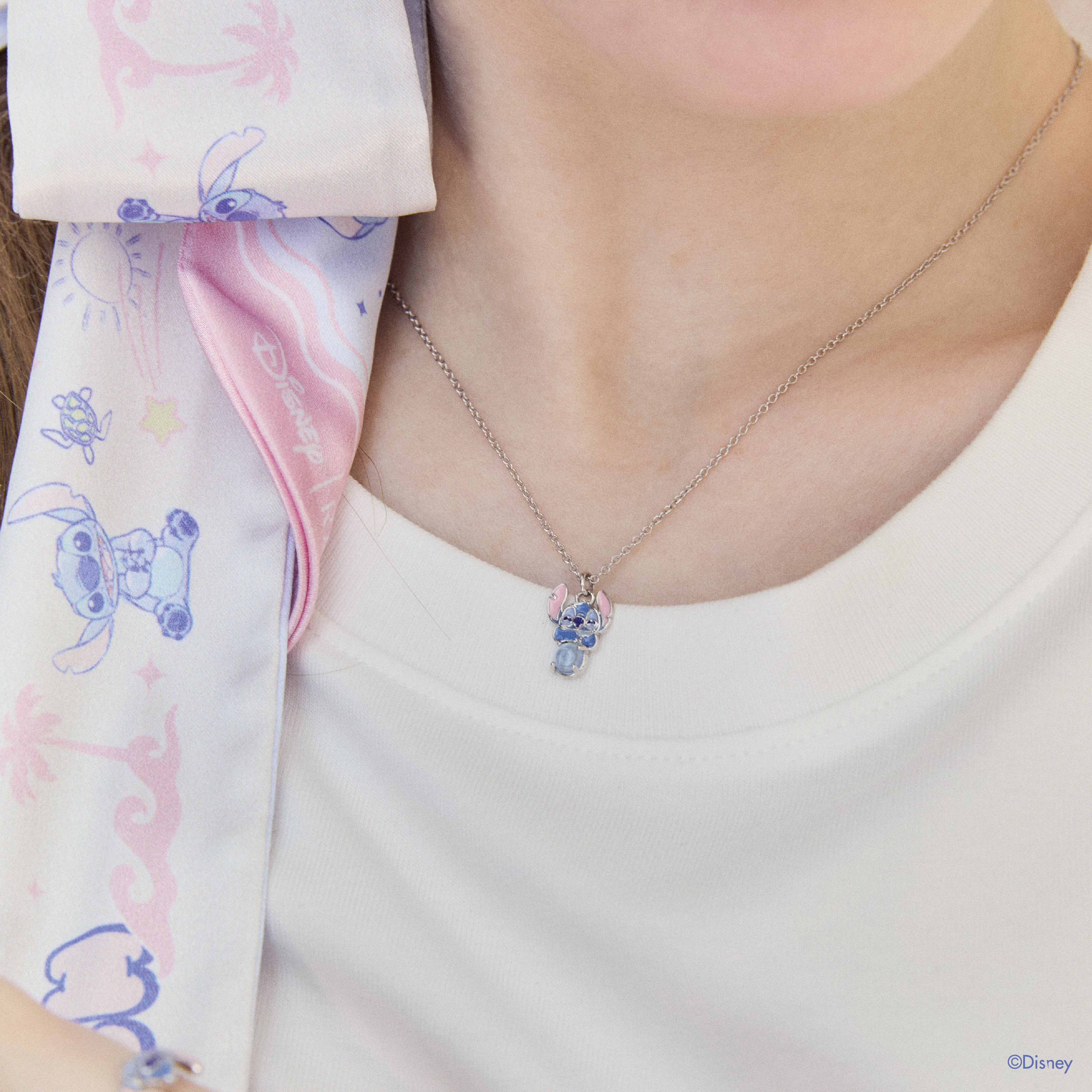RAVIPA Disney Stitch and Blue Aquamarine Necklace - Image 3