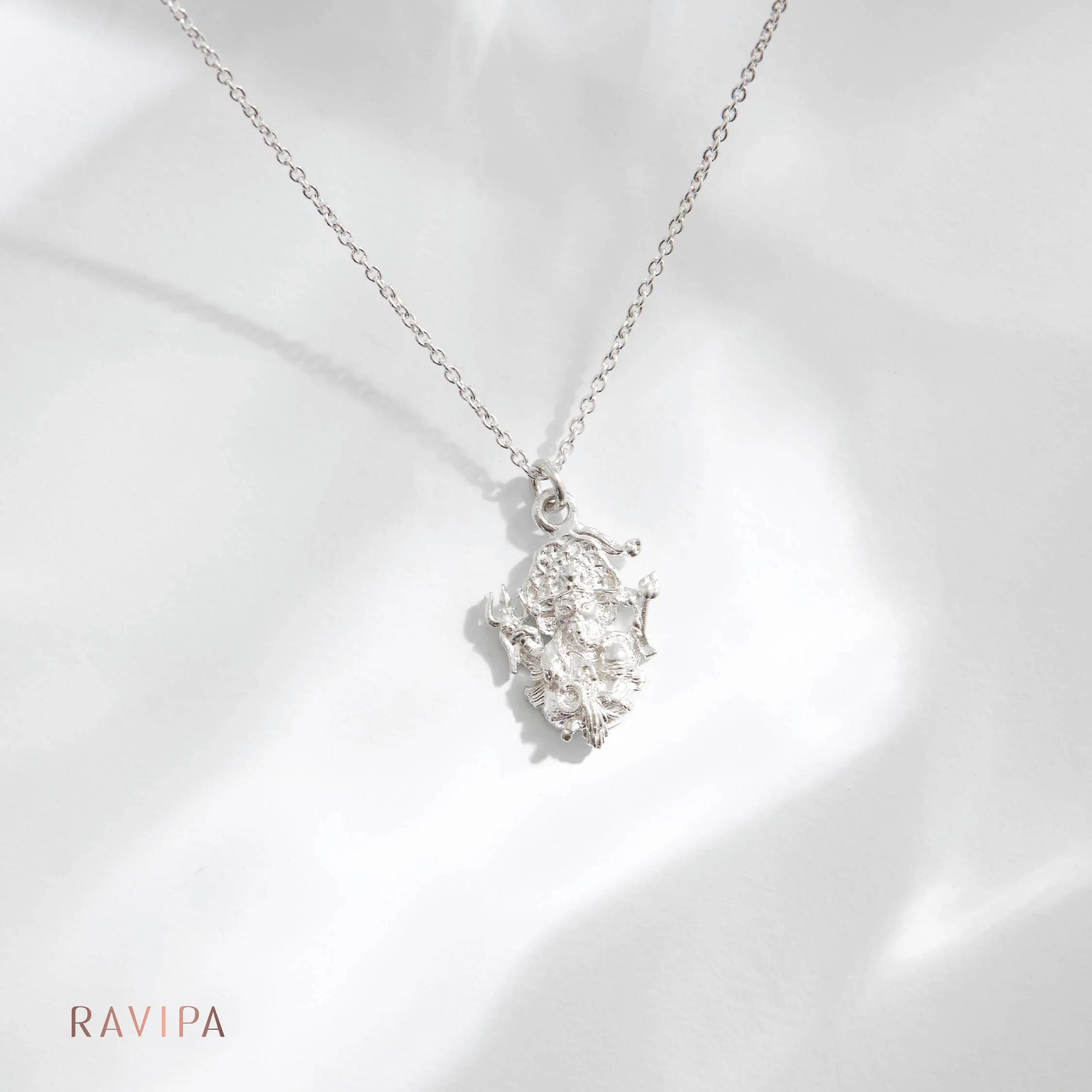 Ganesha Aishwarya Silver Necklace - Image 3