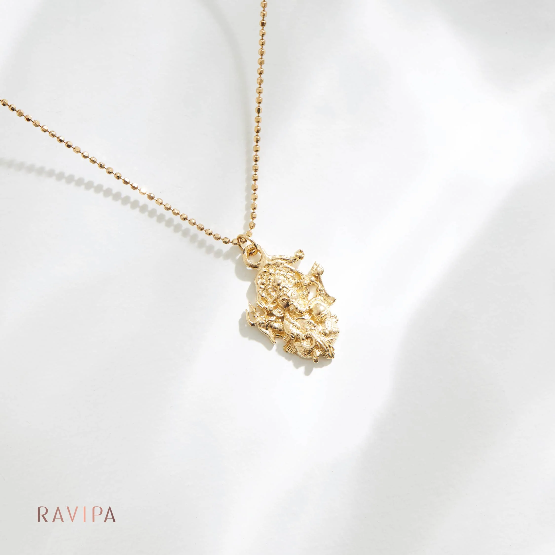 Ganesha Aishwarya Gold Necklace - Image 3