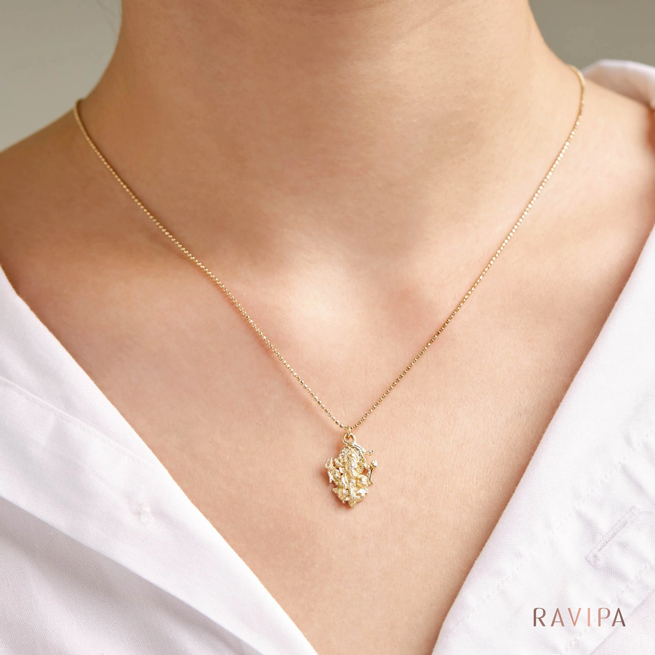 Ganesha Aishwarya Gold Necklace - Image 4