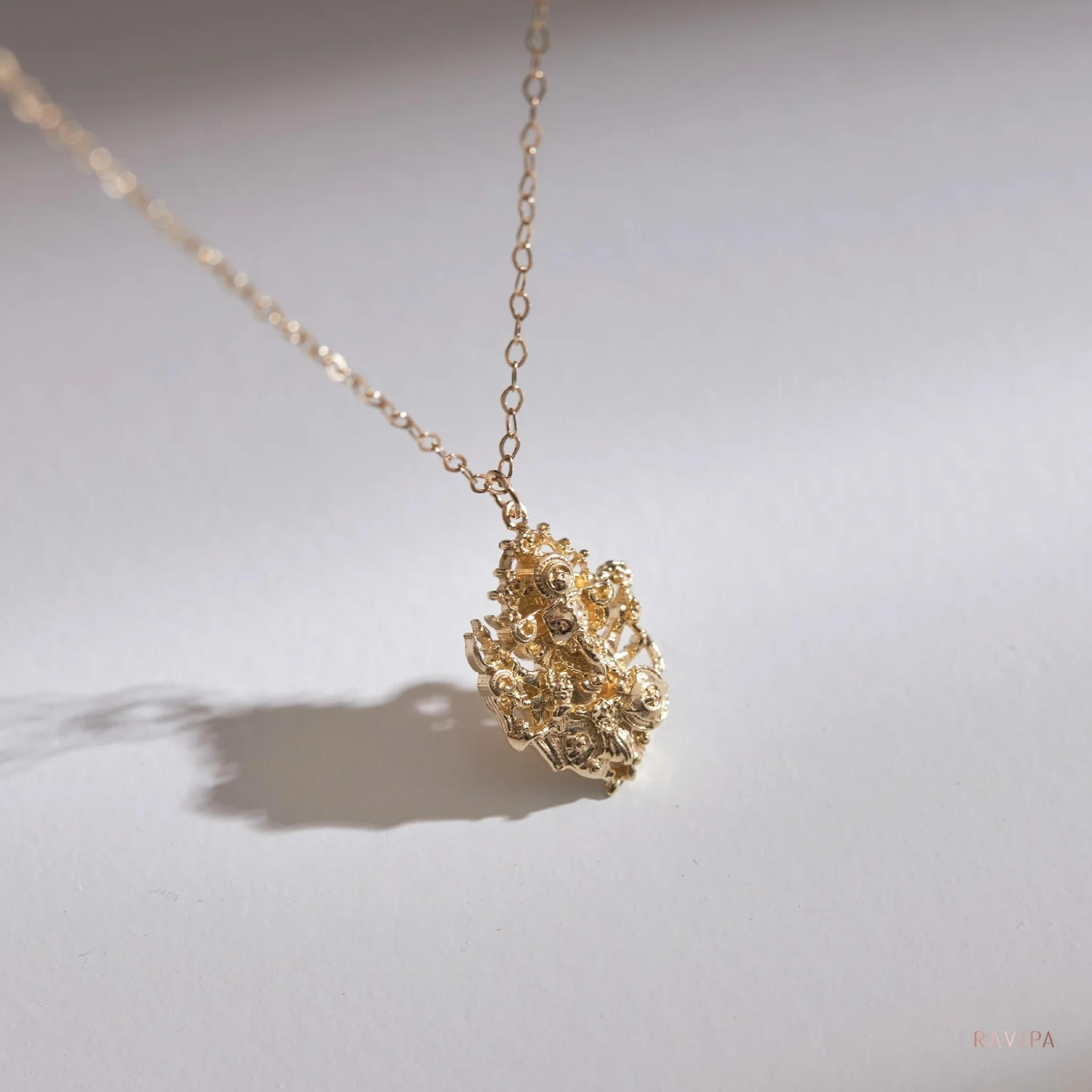 Ganesha Asuraya Gold Necklace - Image 3
