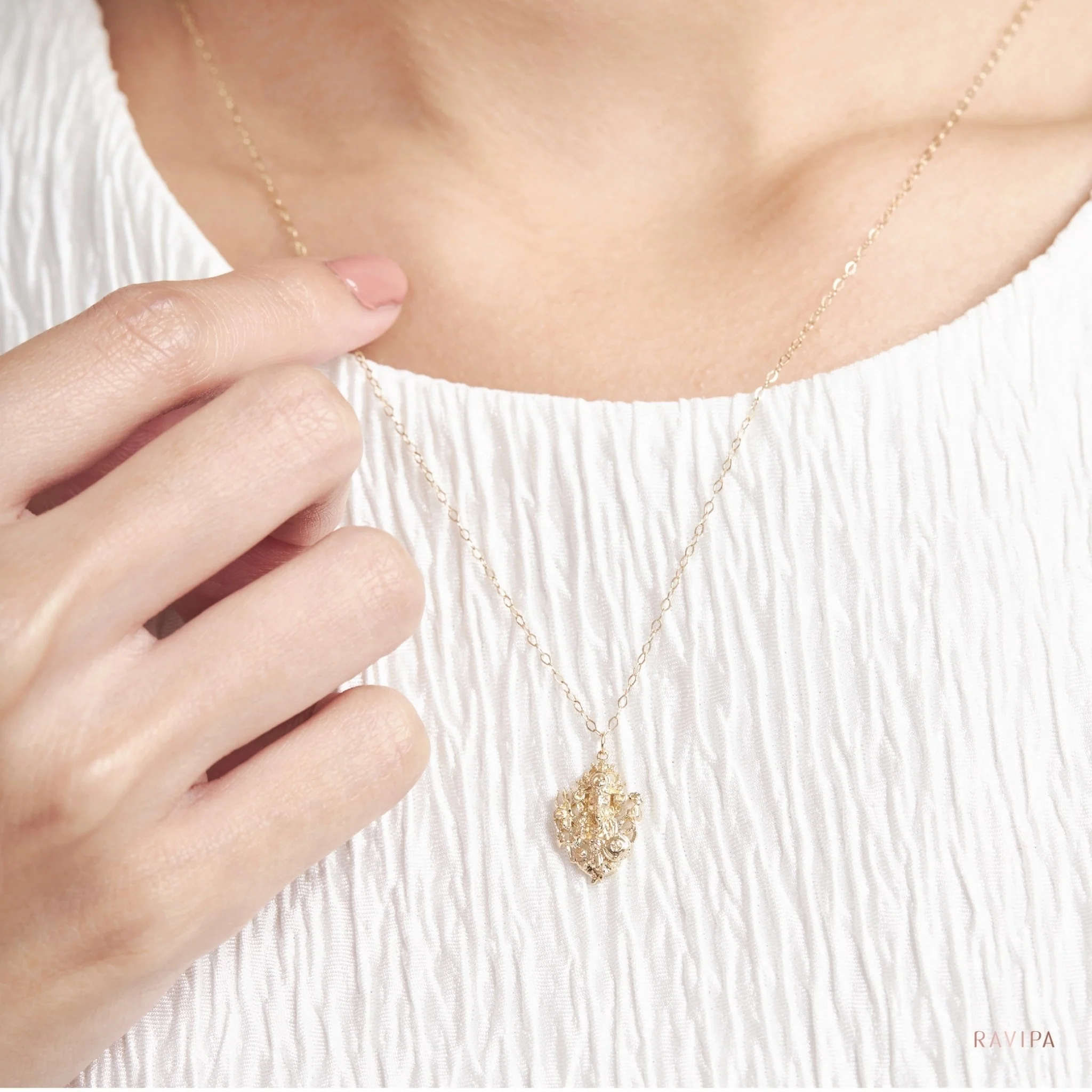 Ganesha Asuraya Gold Necklace - Image 4