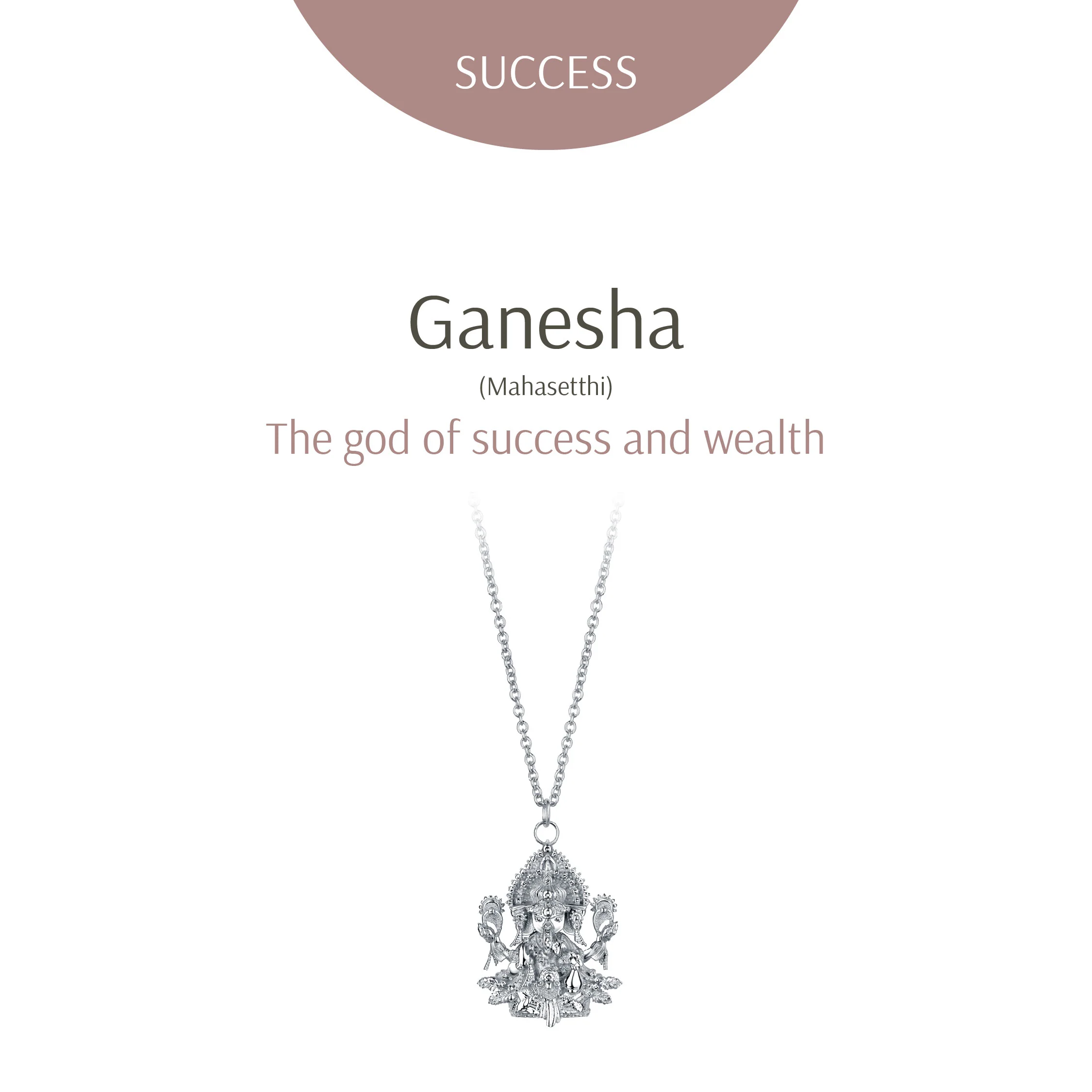 Ganesha Mahasetthi Silver Necklace - Image 2