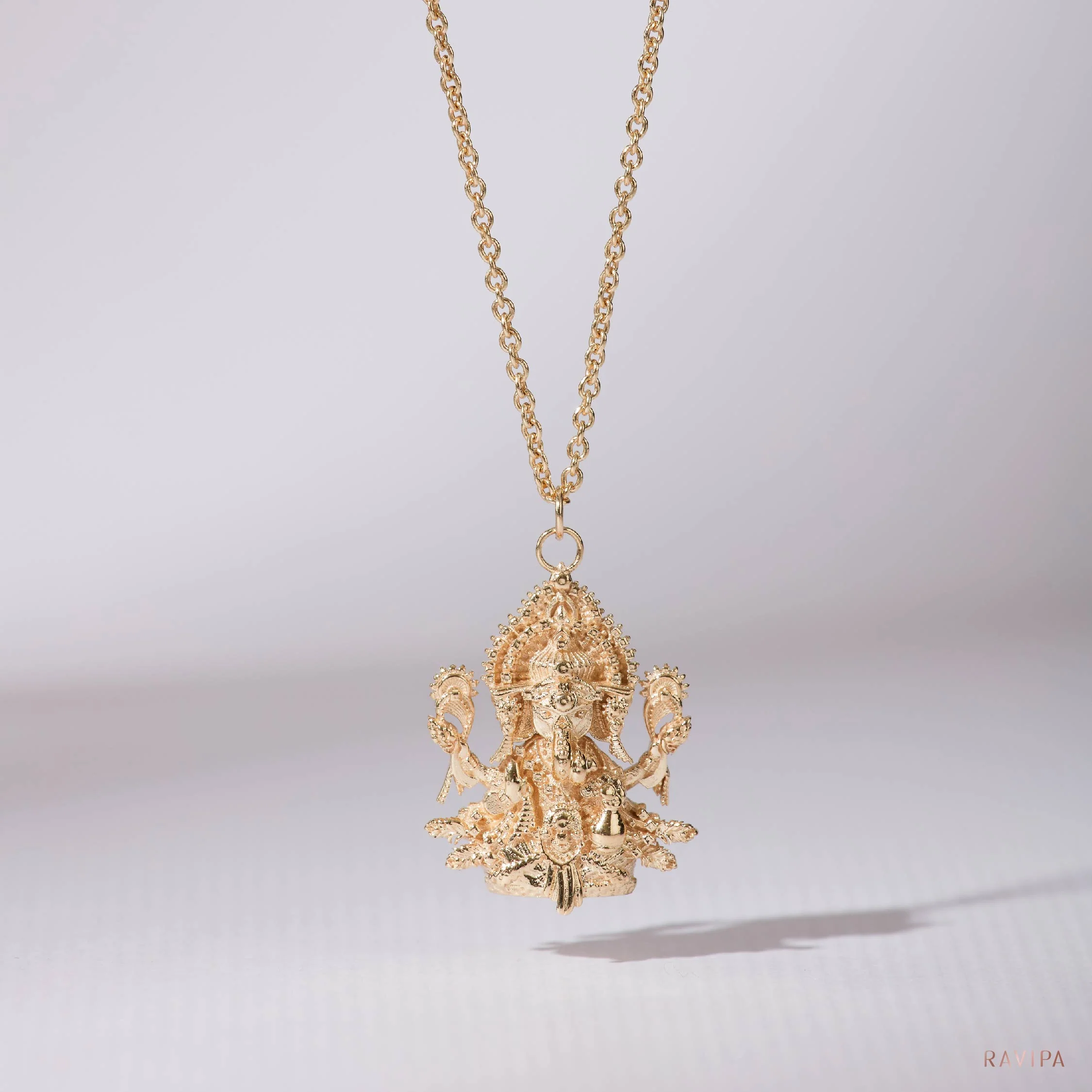 Ganesha Mahasetthi Gold Necklace - Image 3