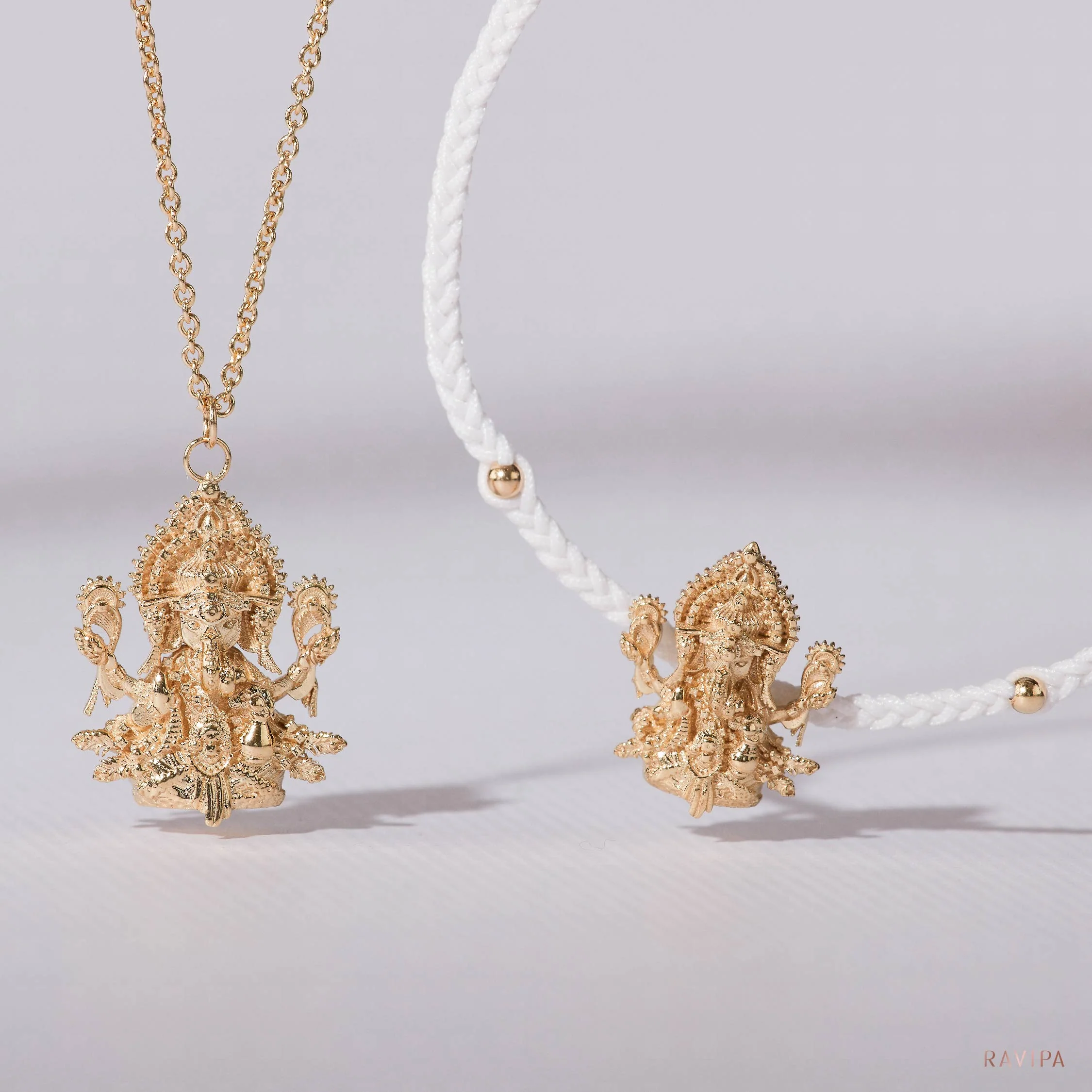 Ganesha Mahasetthi Gold Necklace - Image 4