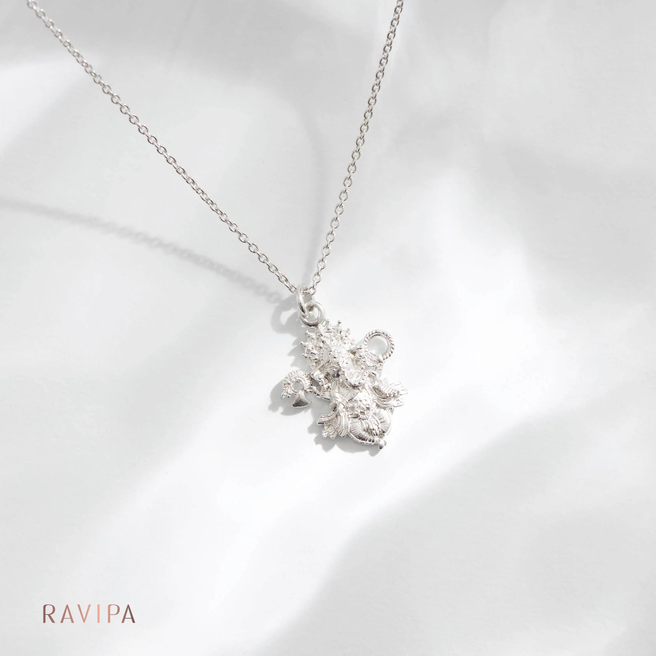 Ganesha Nataleela Silver Necklace - Image 3