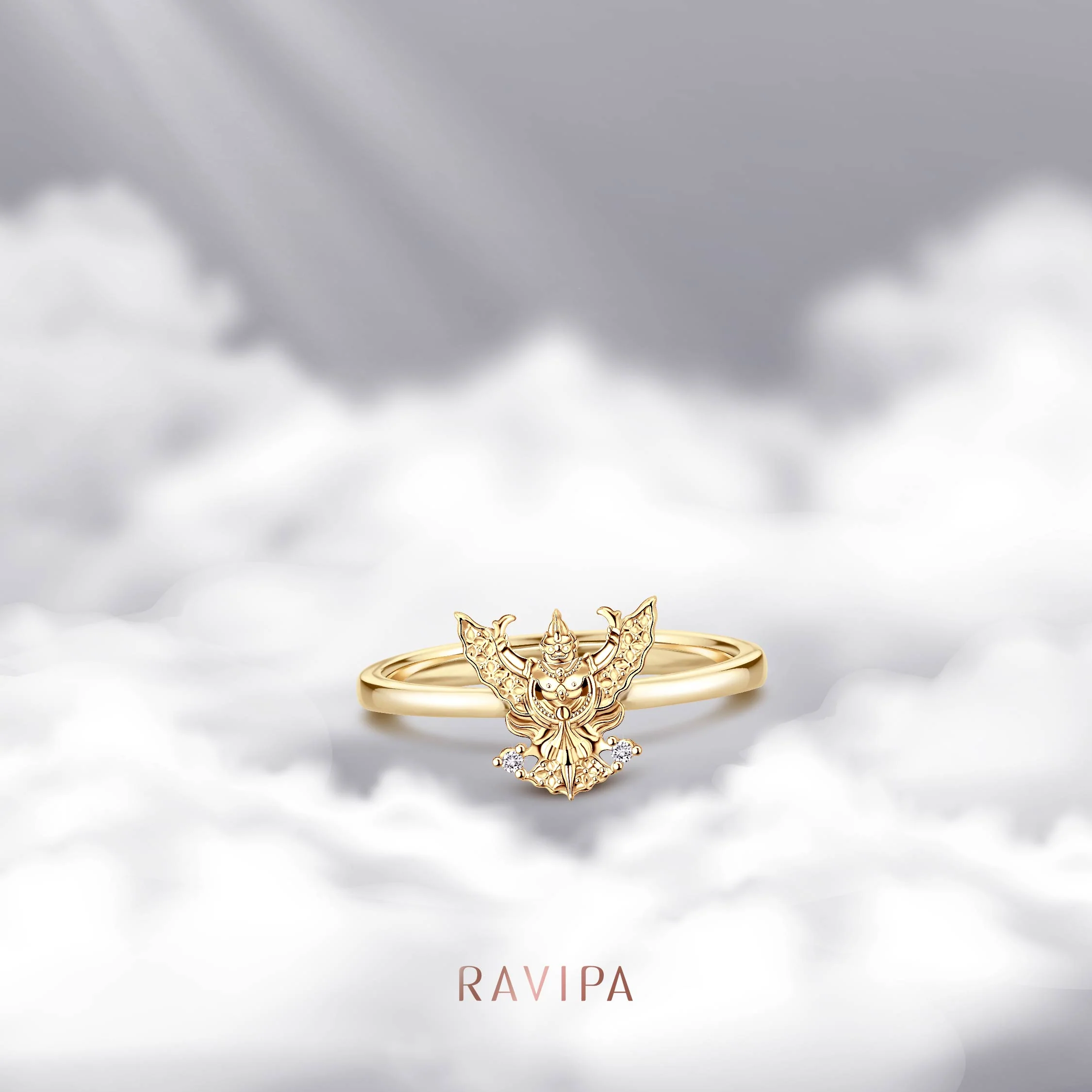 Garuda Gold Ring - Image 3