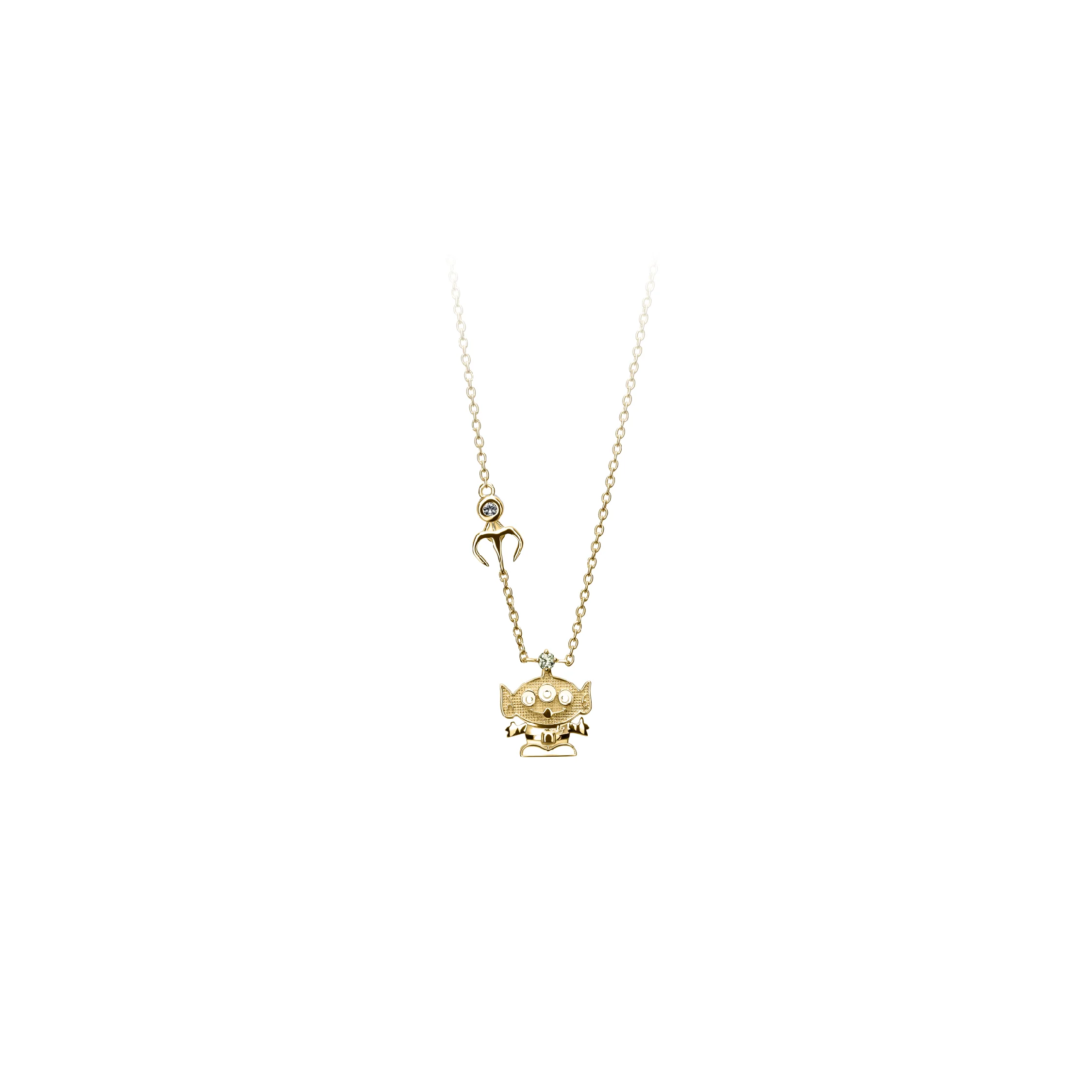 Toy Story Alien Gold Necklace