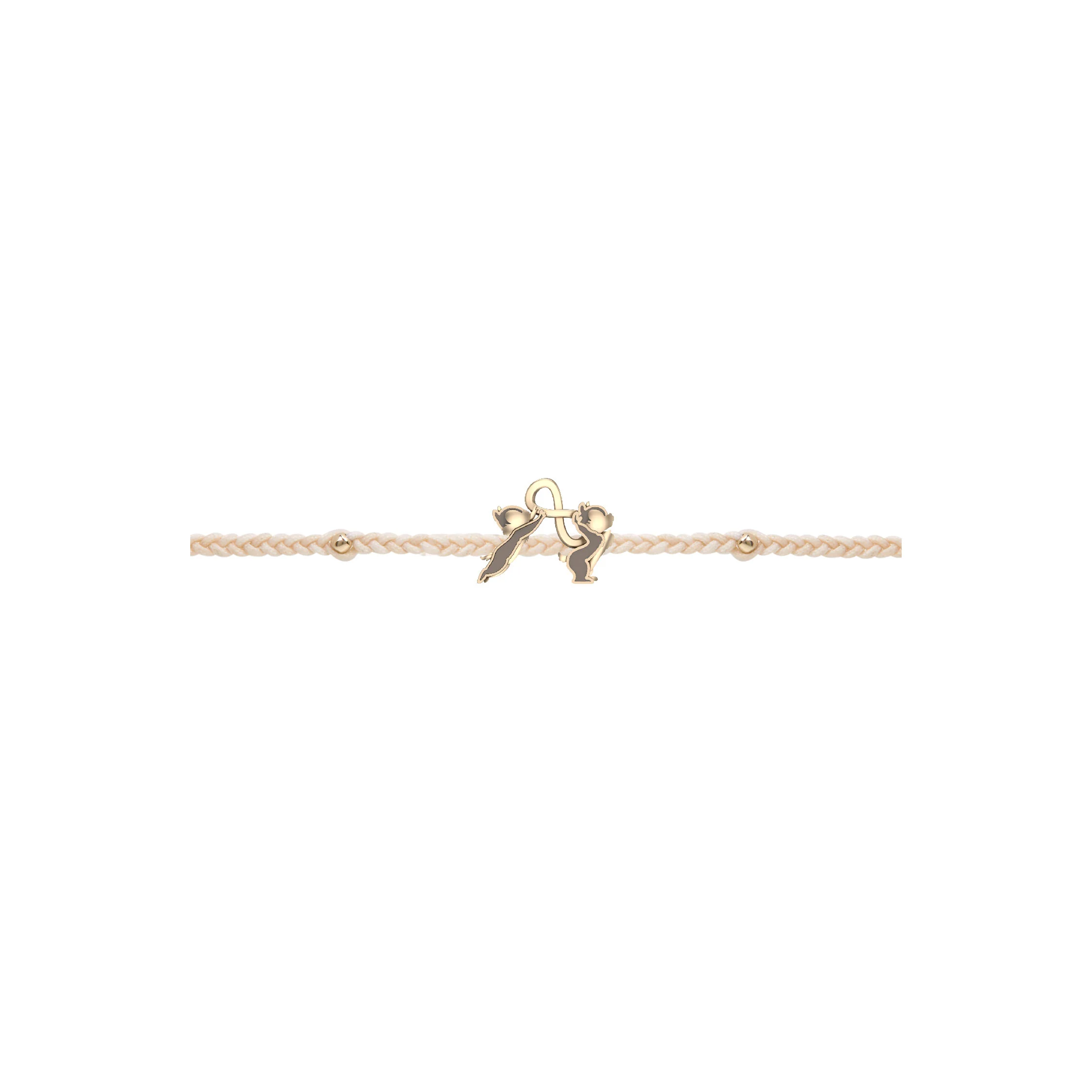 Chip and Dale Signature Gold Bracelet