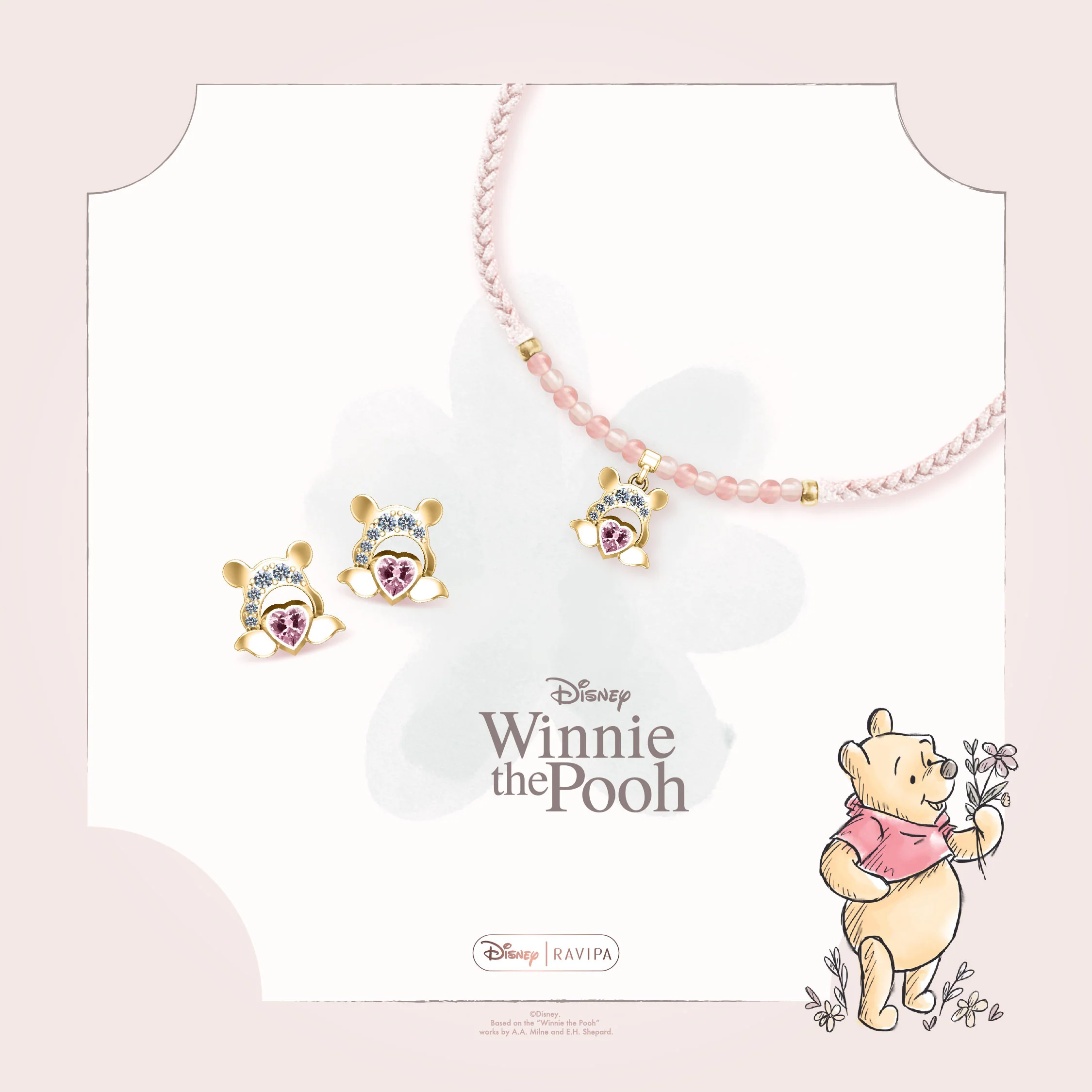 Winnie The Pooh Love Gold Bracelet - Image 3