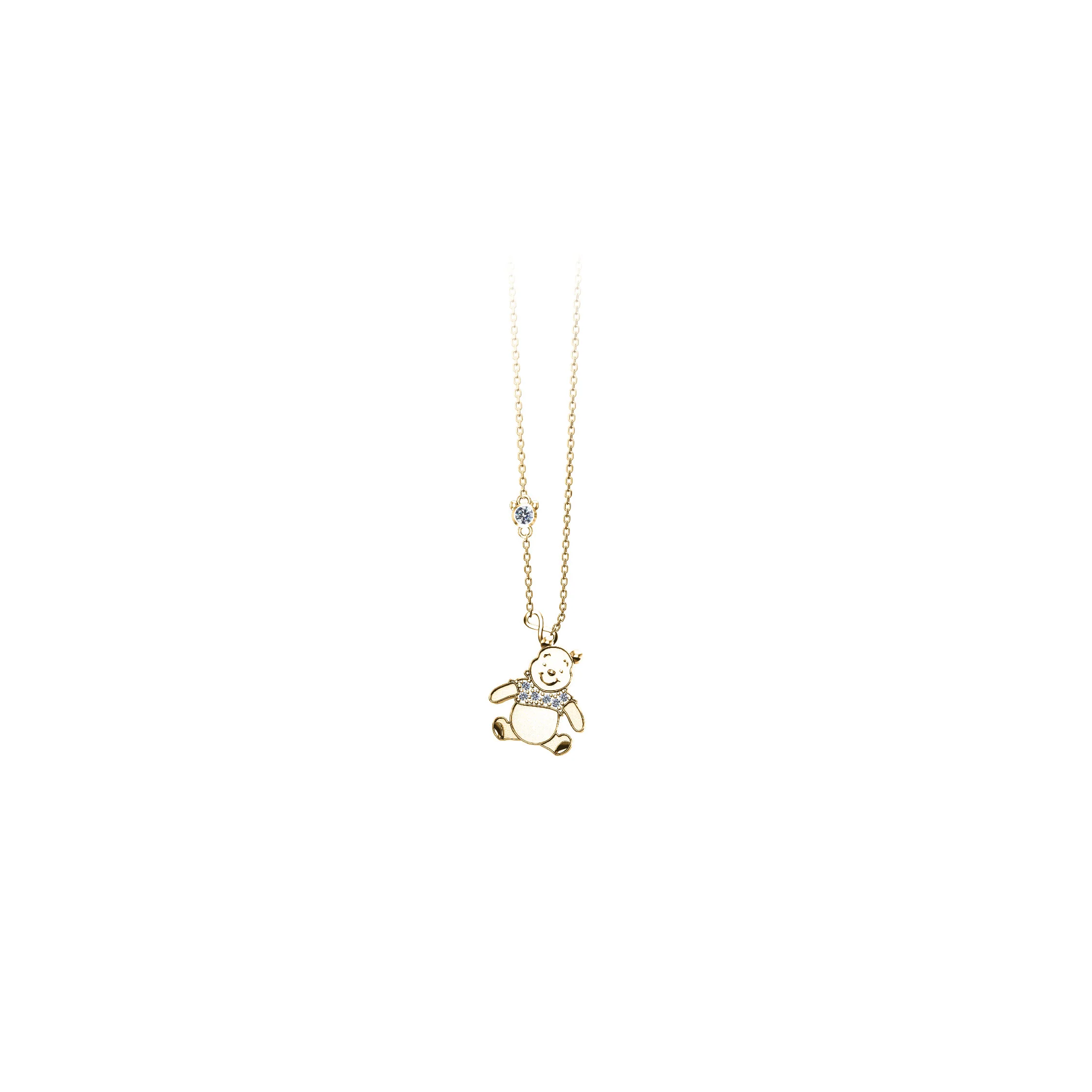 Winnie The Pooh Signature Gold Necklace