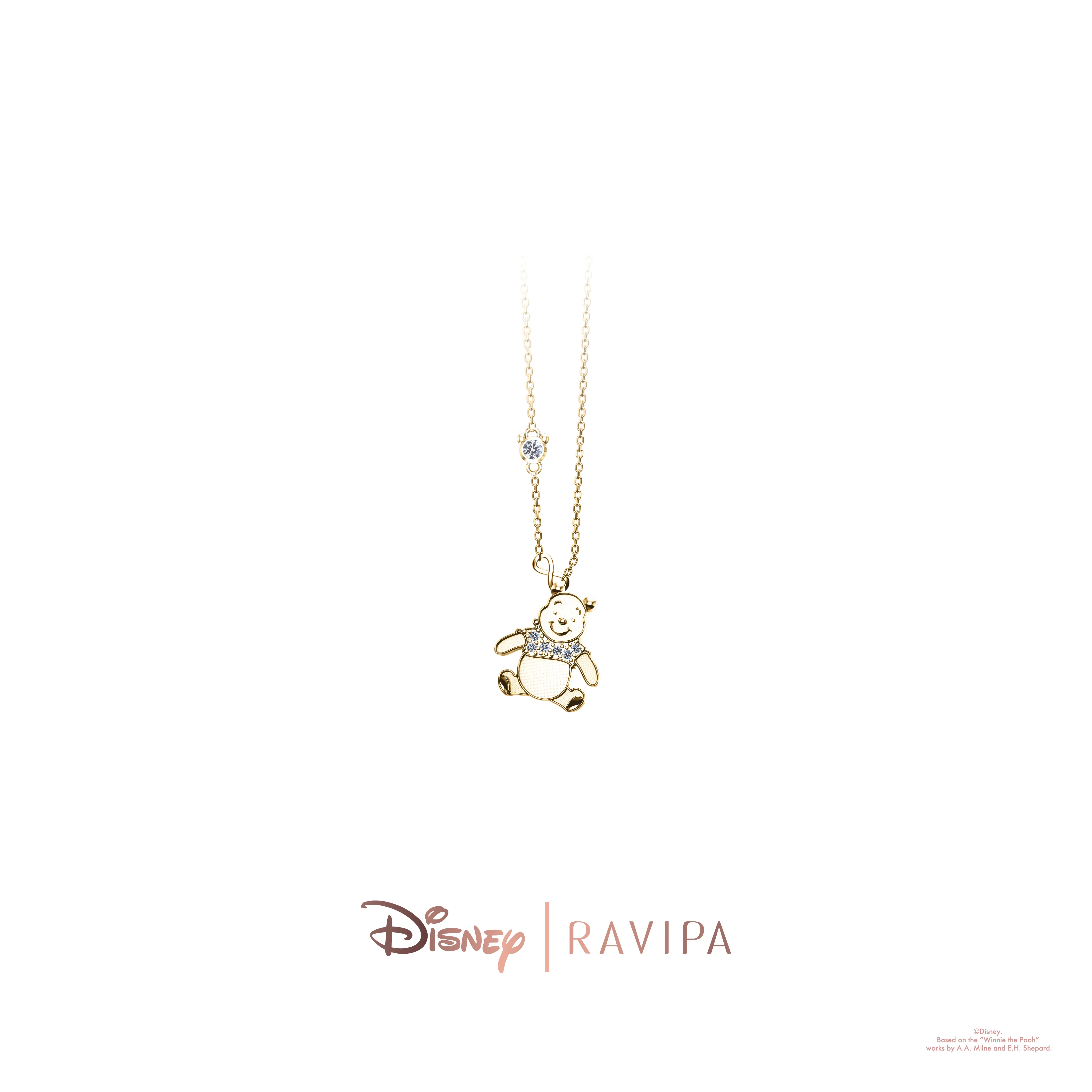 Winnie The Pooh Signature Gold Necklace - Image 2