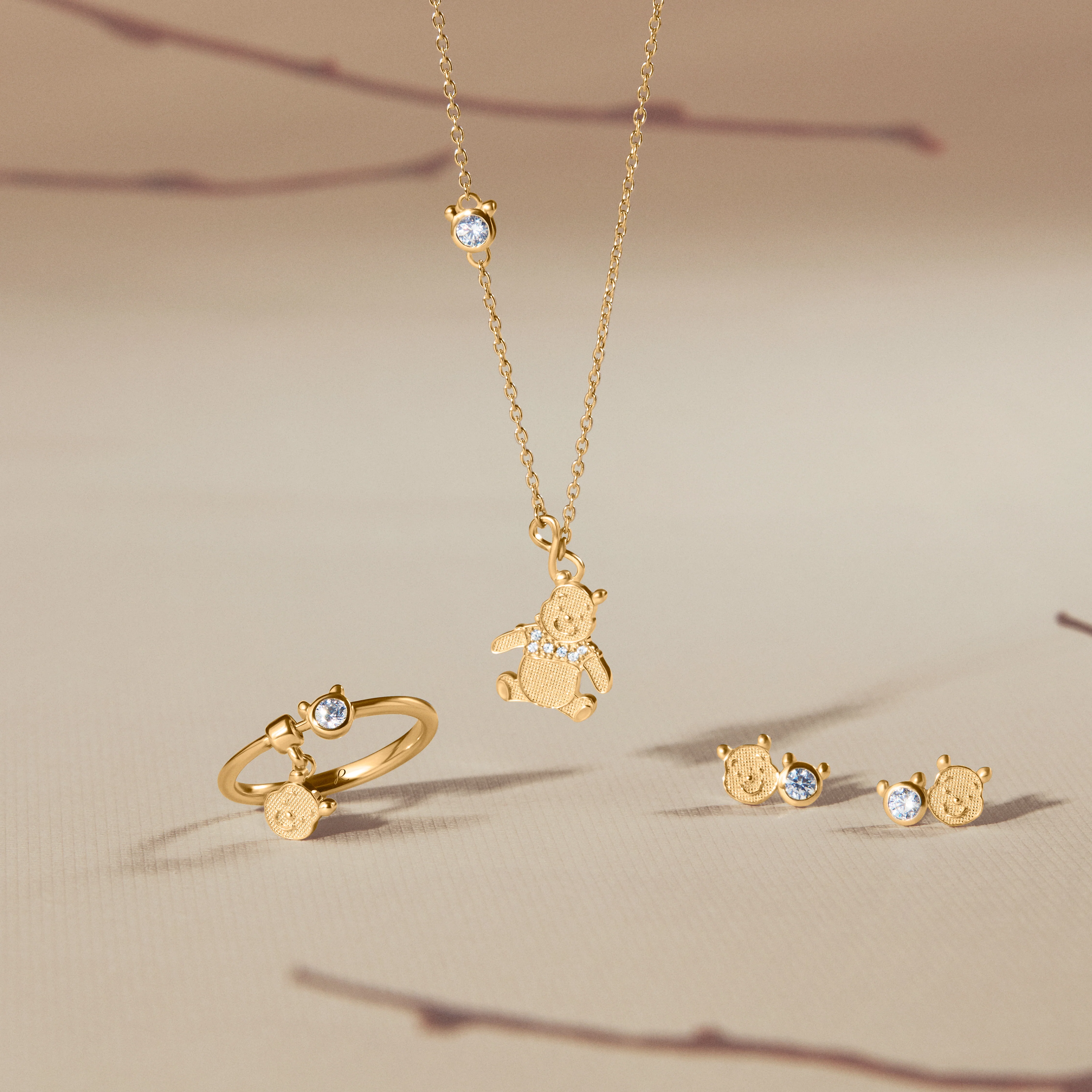 Winnie The Pooh Signature Gold Necklace - Image 3