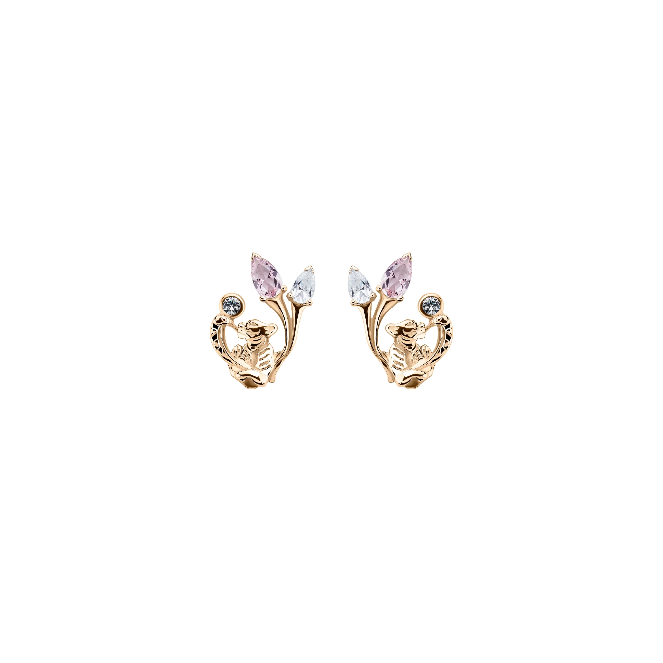 Queen of Tiger Gold Earrings