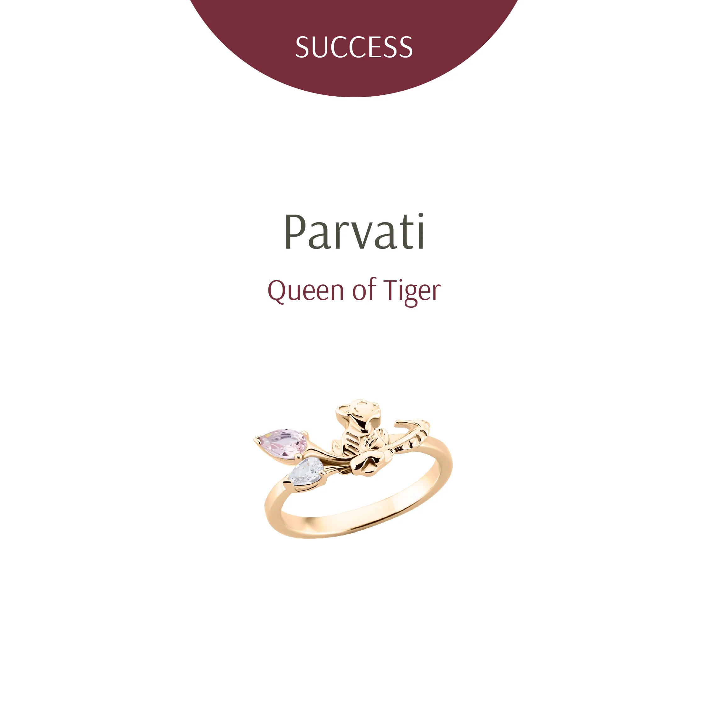 Queen of Tiger Gold Ring - Image 2