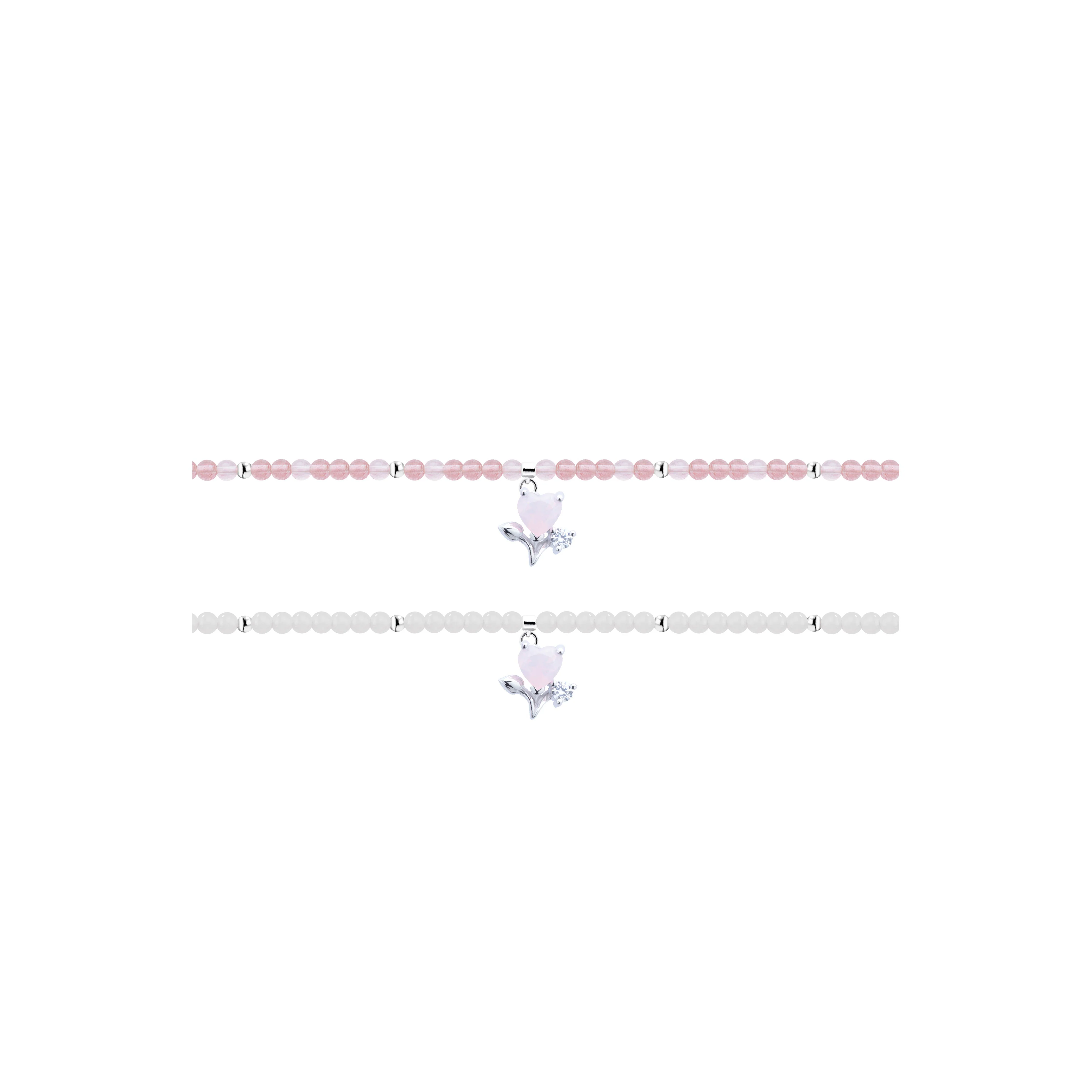 Guanyin Heart Posie All-around Bracelet