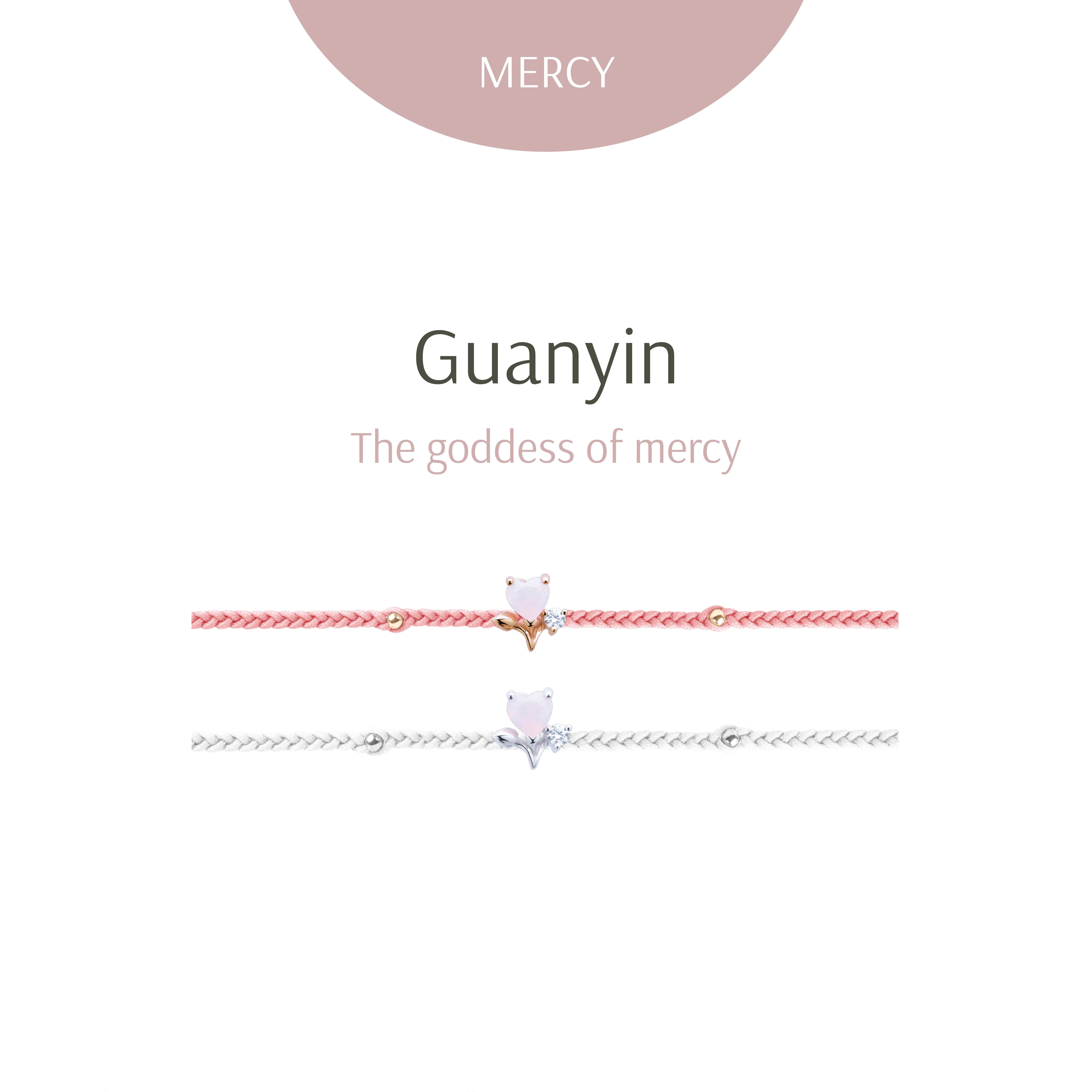 Guanyin Heart Posie Bracelet - Image 2