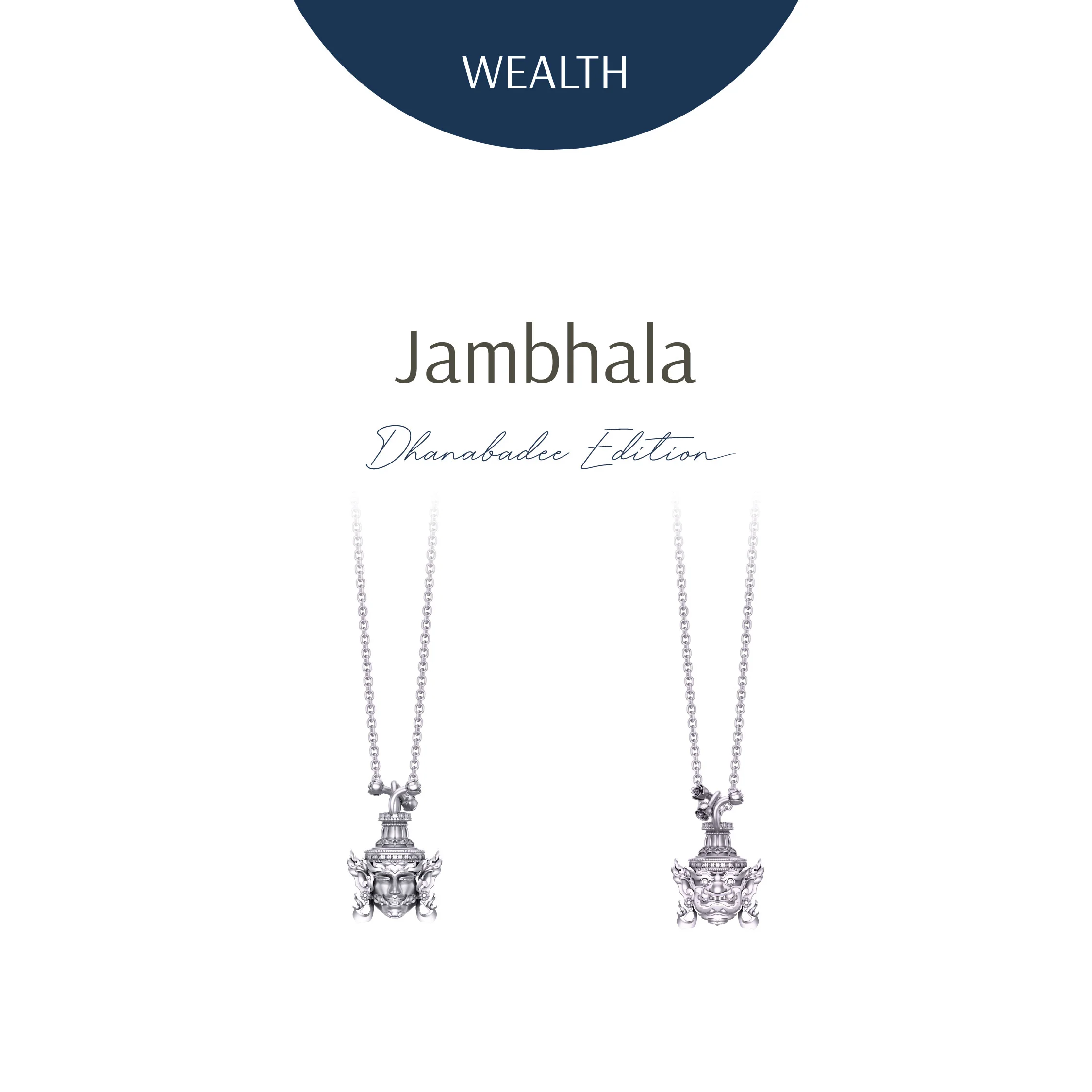 Jambhala Dhanabadee Silver Necklace - Image 2