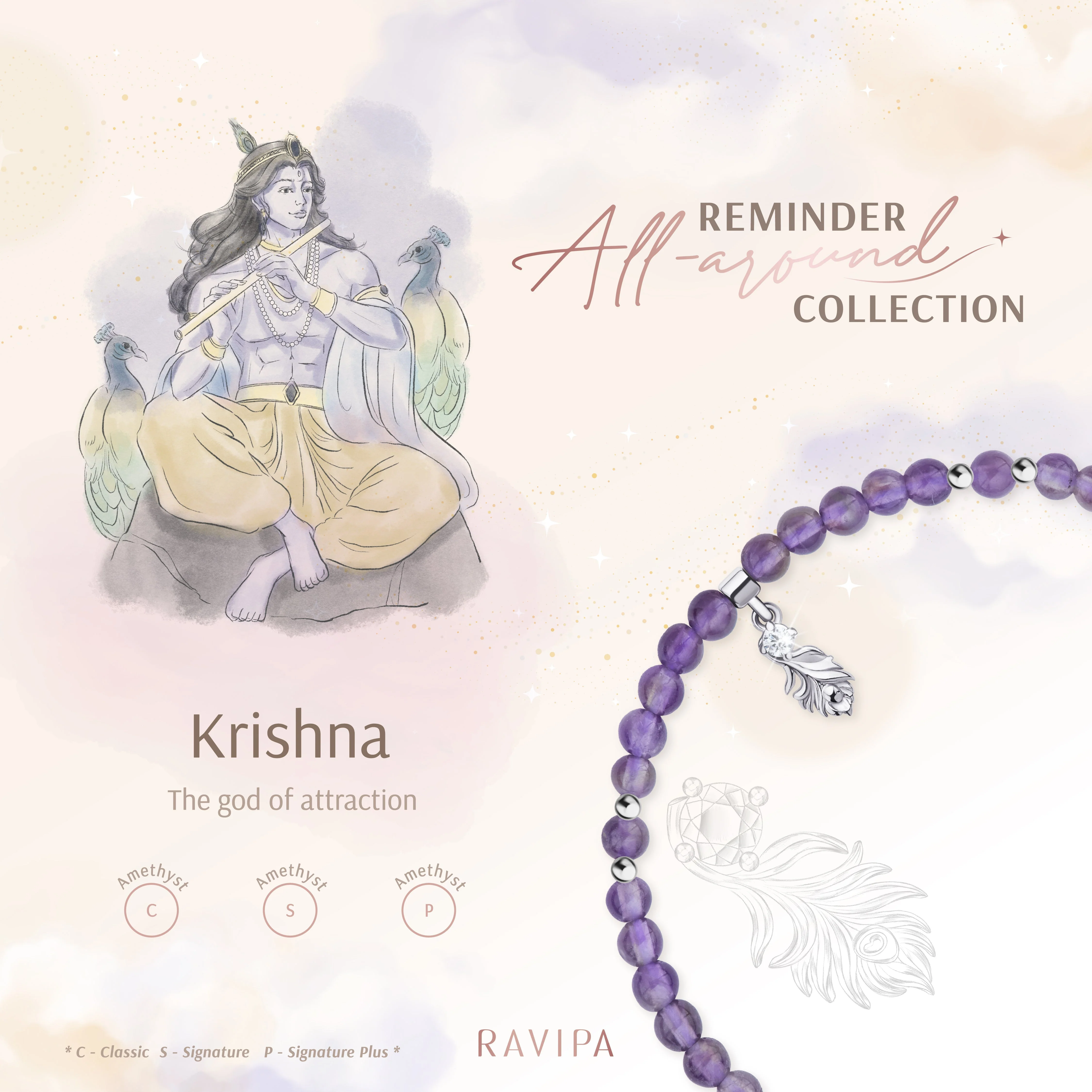 Krishna Amethyst All-around Bracelet - Image 10