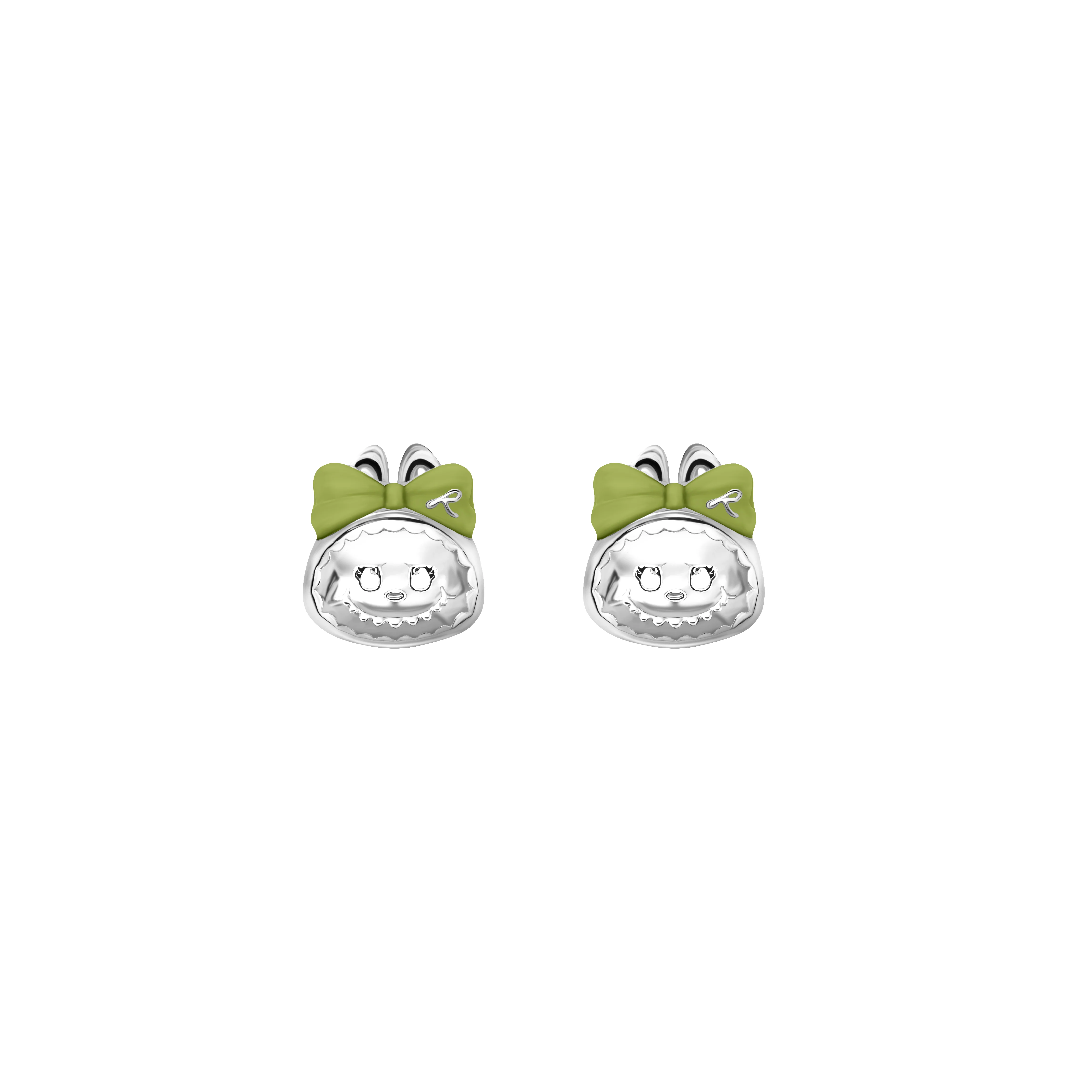 Labubu Baby Four-Leaf Clover Studs