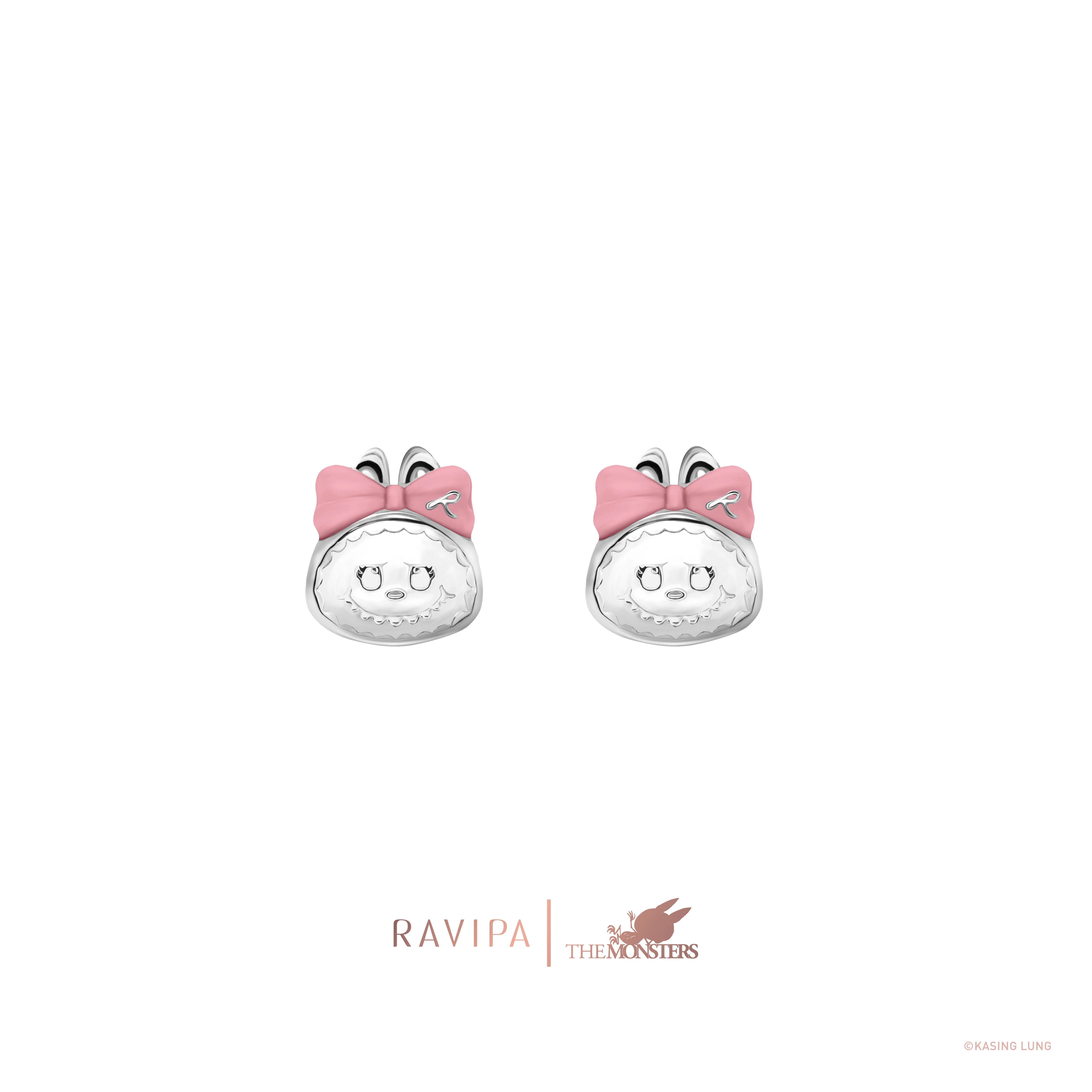 Labubu Baby Heart Studs - Image 2