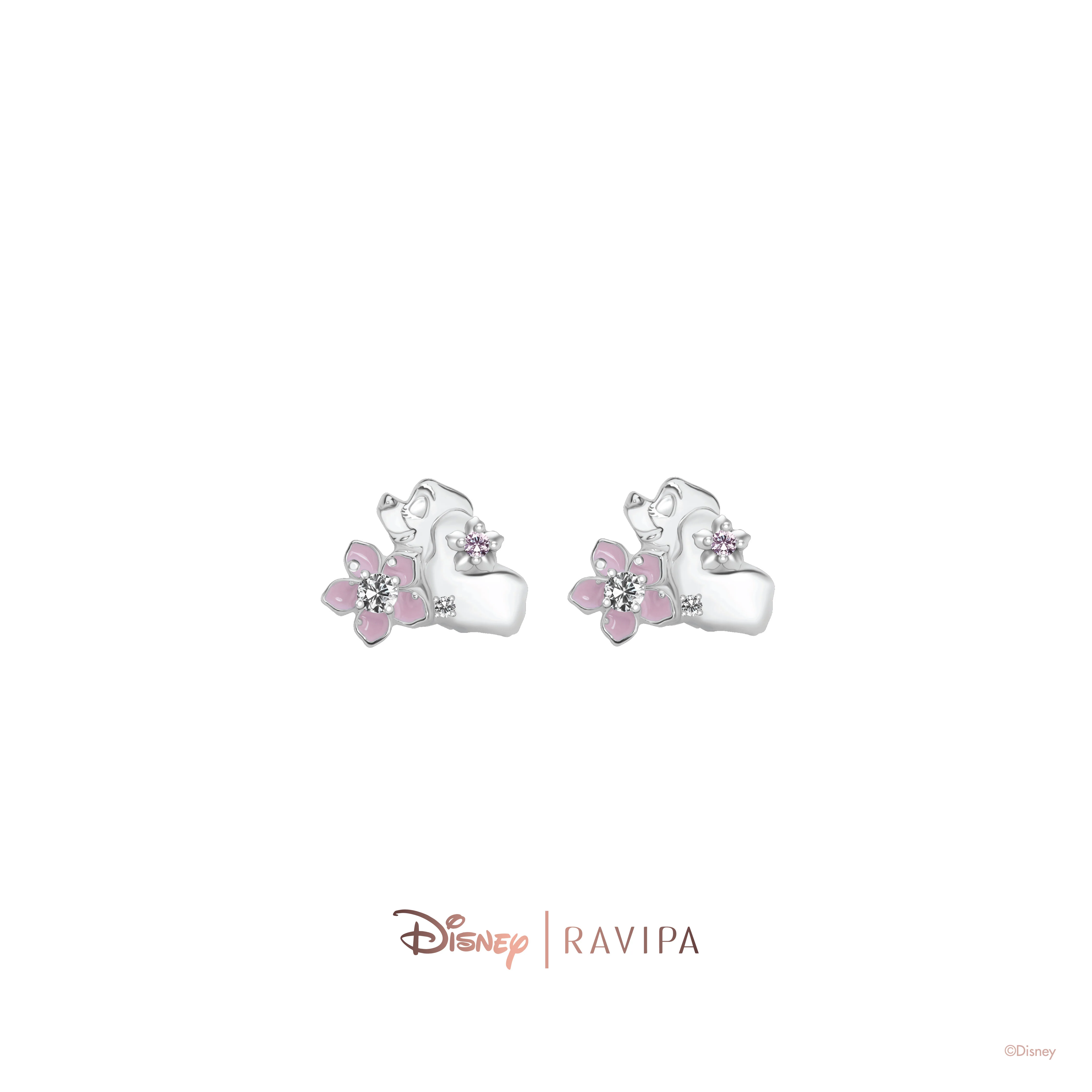 Lady Blooming Silver Studs - Image 2