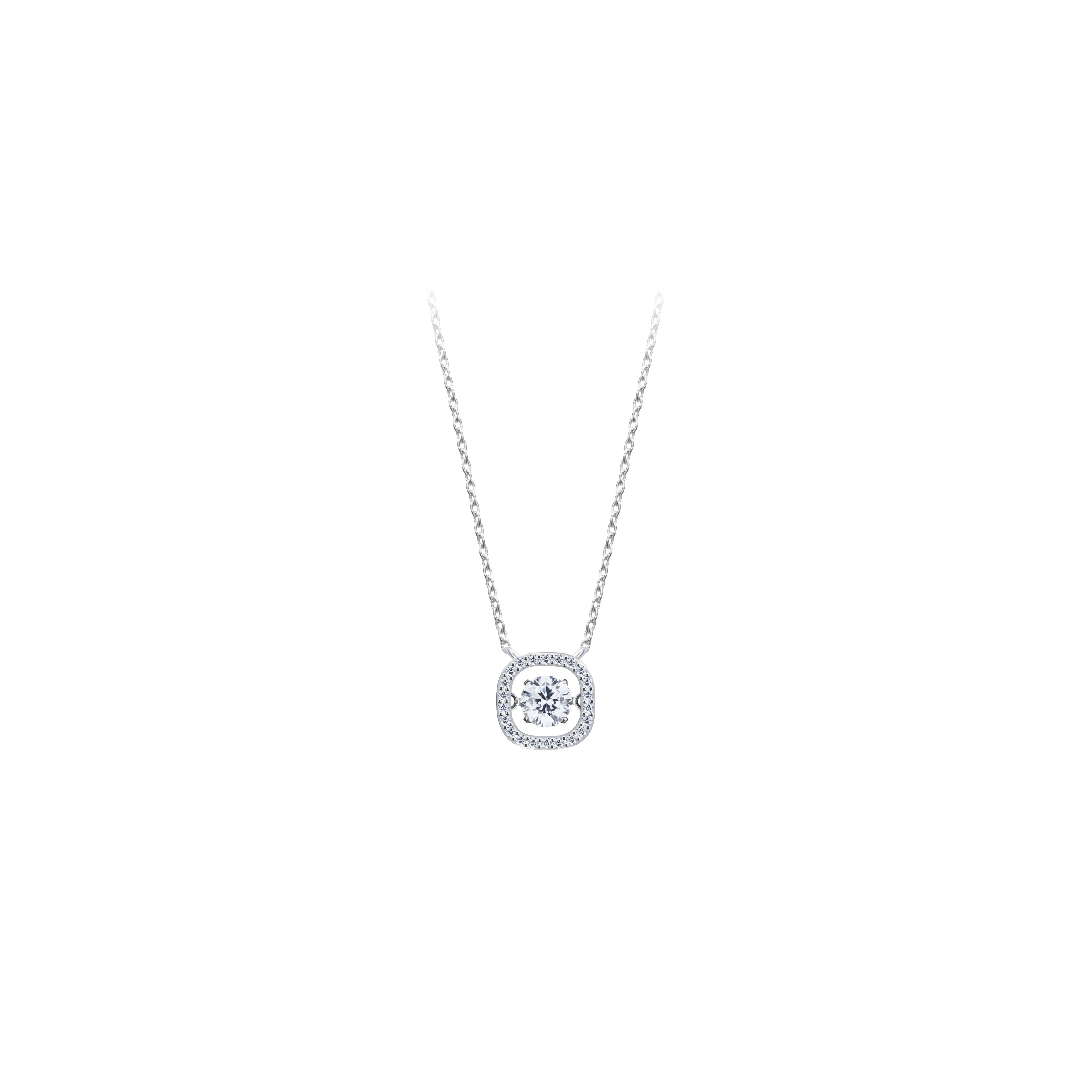 Lakshmi Dancing Diamond Asscher Necklace
