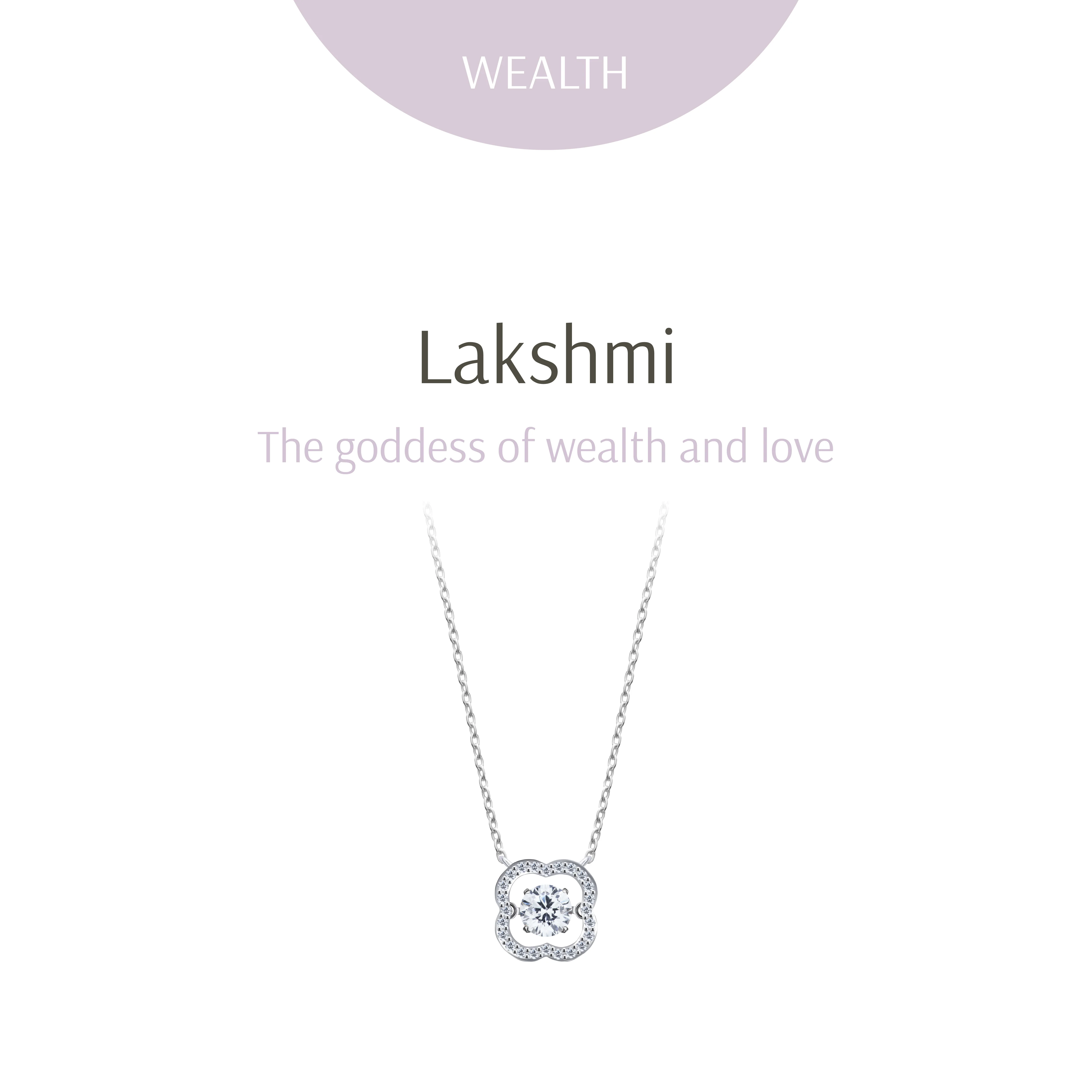 Lakshmi Dancing Diamond Florent Necklace - Image 2