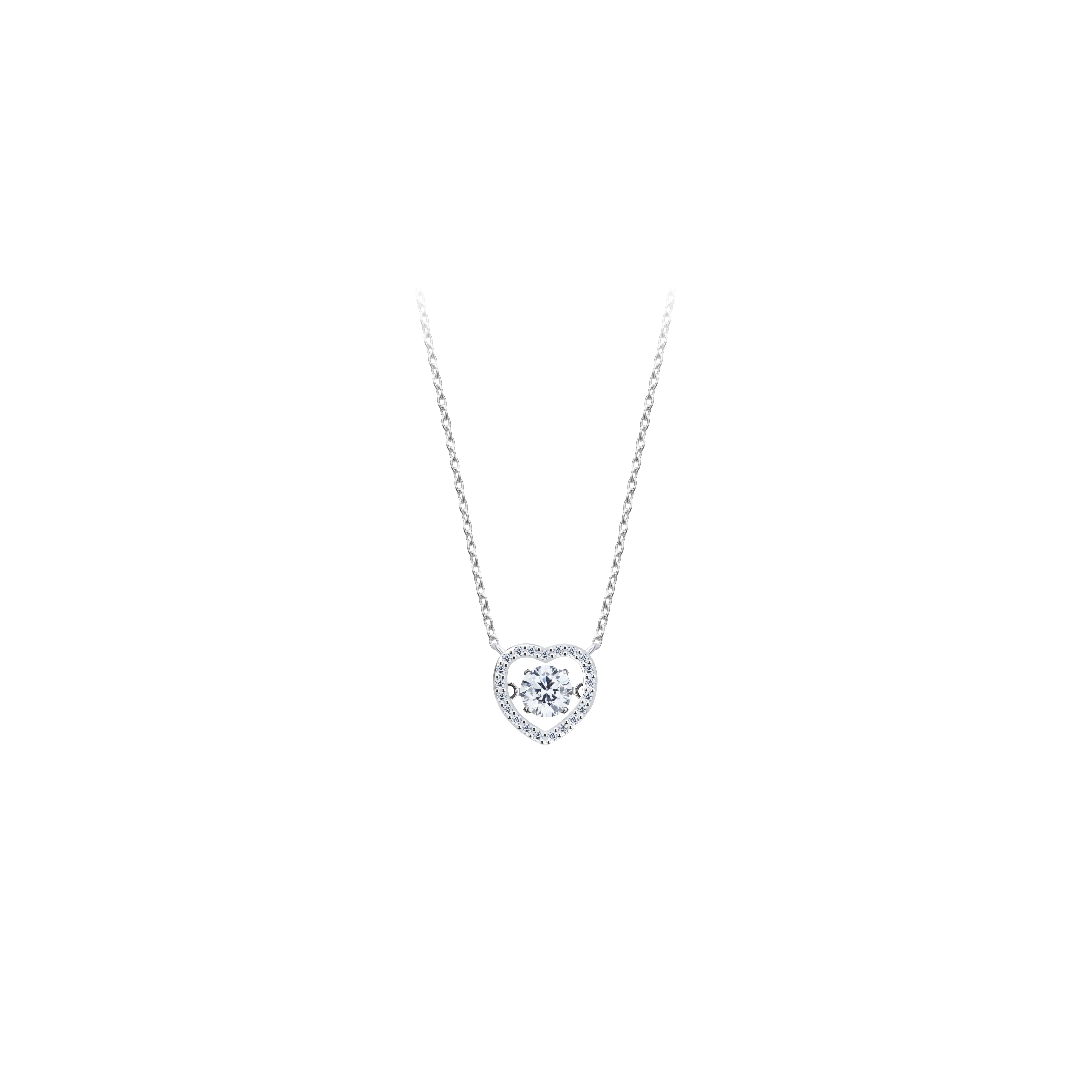 LAKSHMI Dancing Diamond Heart Necklace