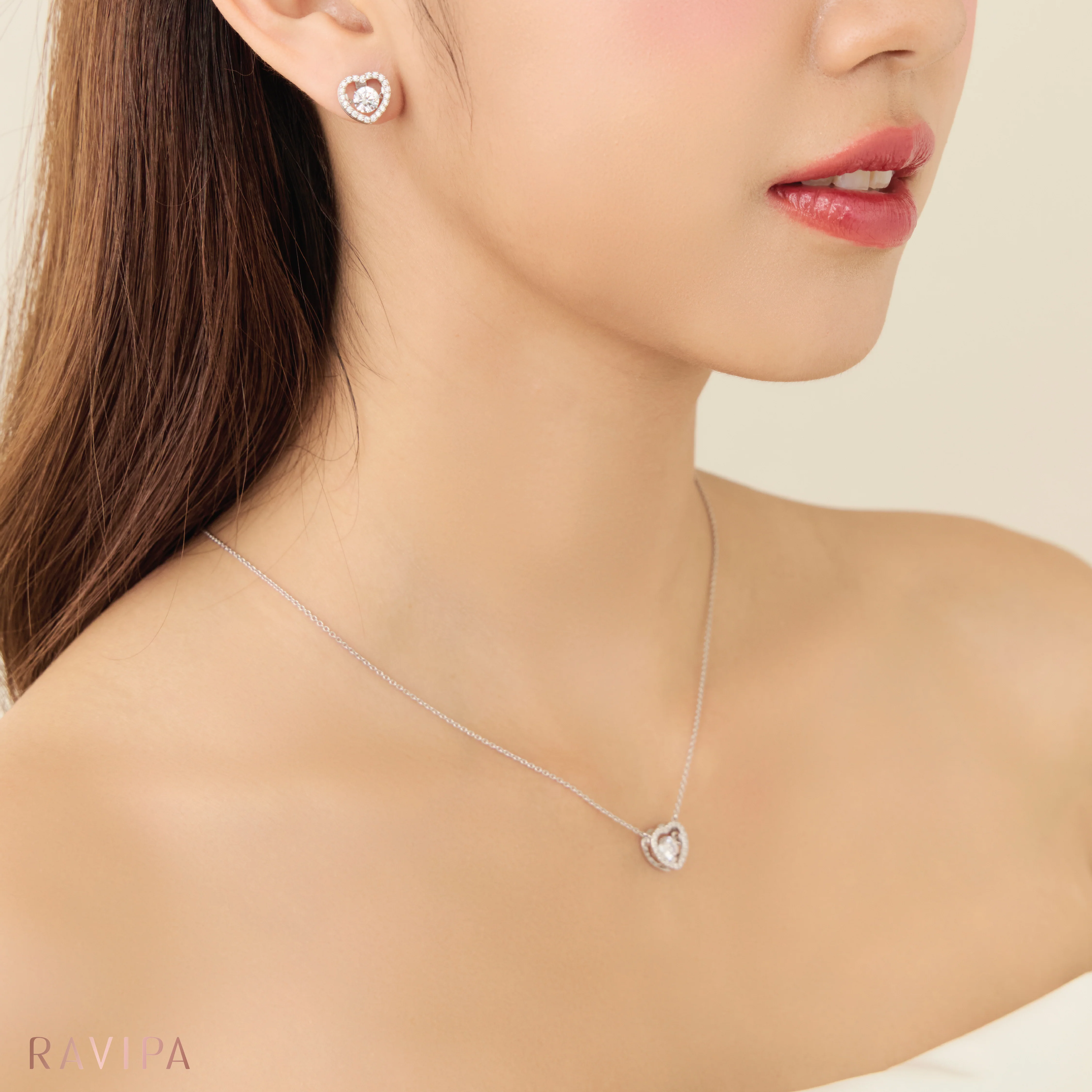 LAKSHMI Dancing Diamond Heart Necklace - Image 6
