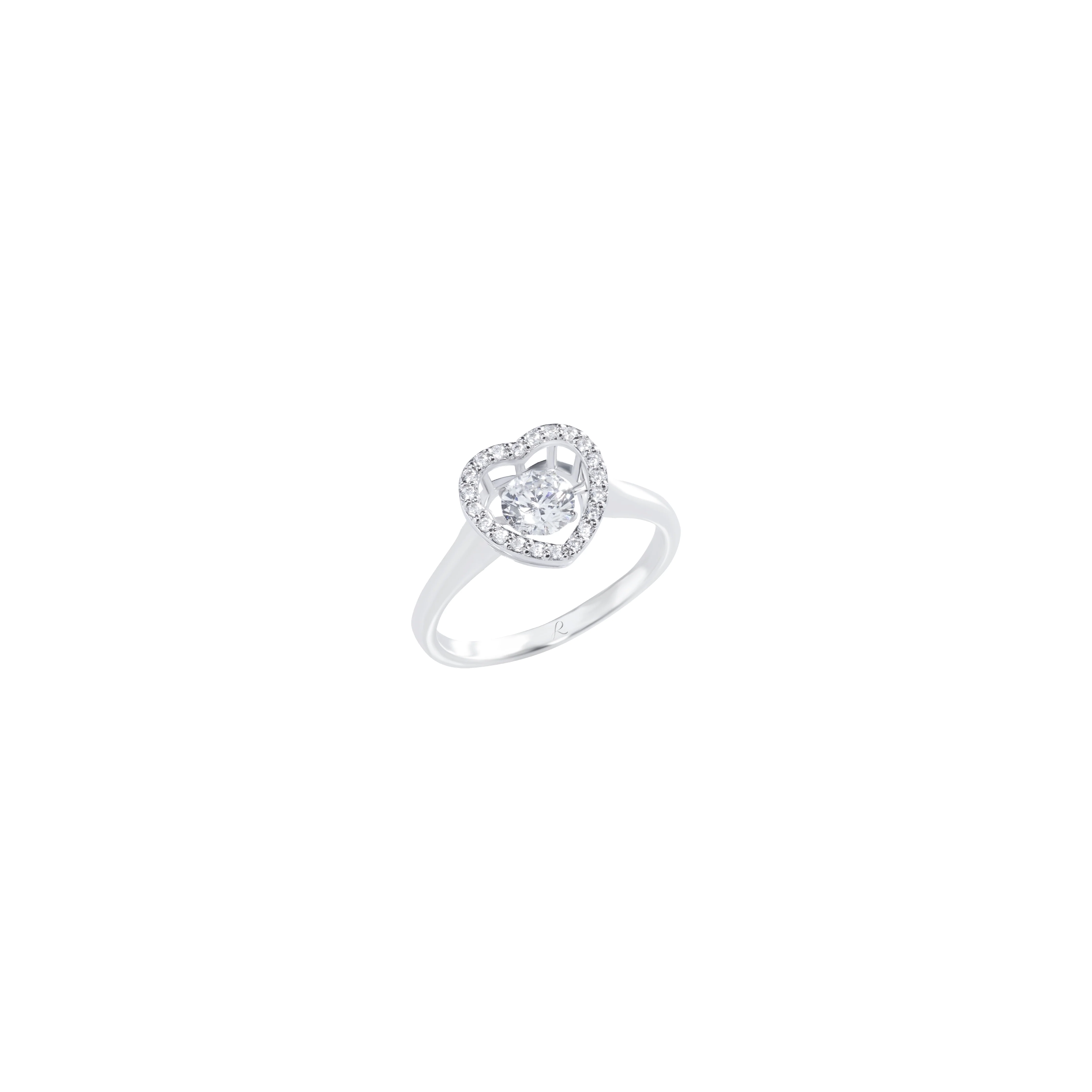 LAKSHMI Dancing Diamond Heart Ring