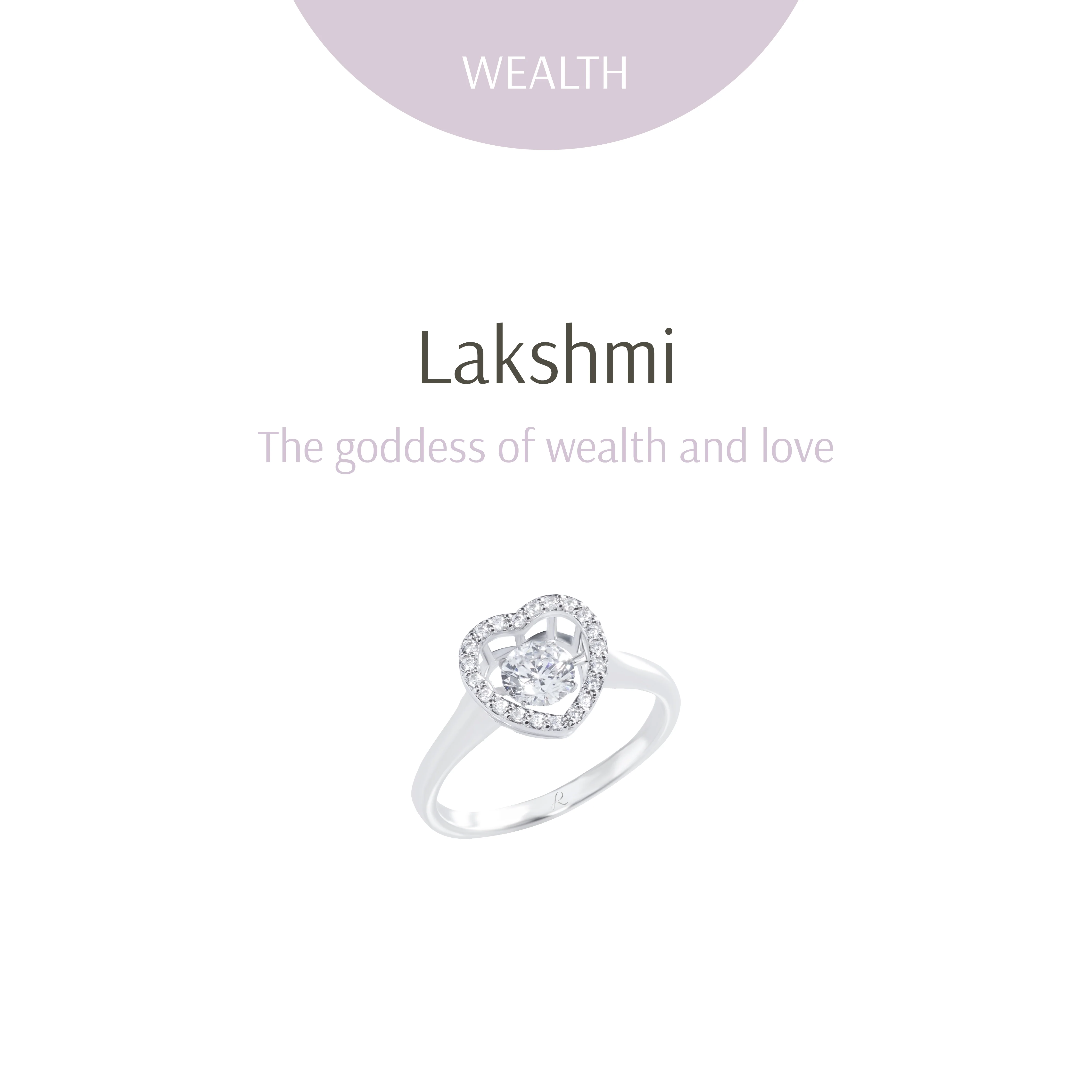 LAKSHMI Dancing Diamond Heart Ring - Image 2