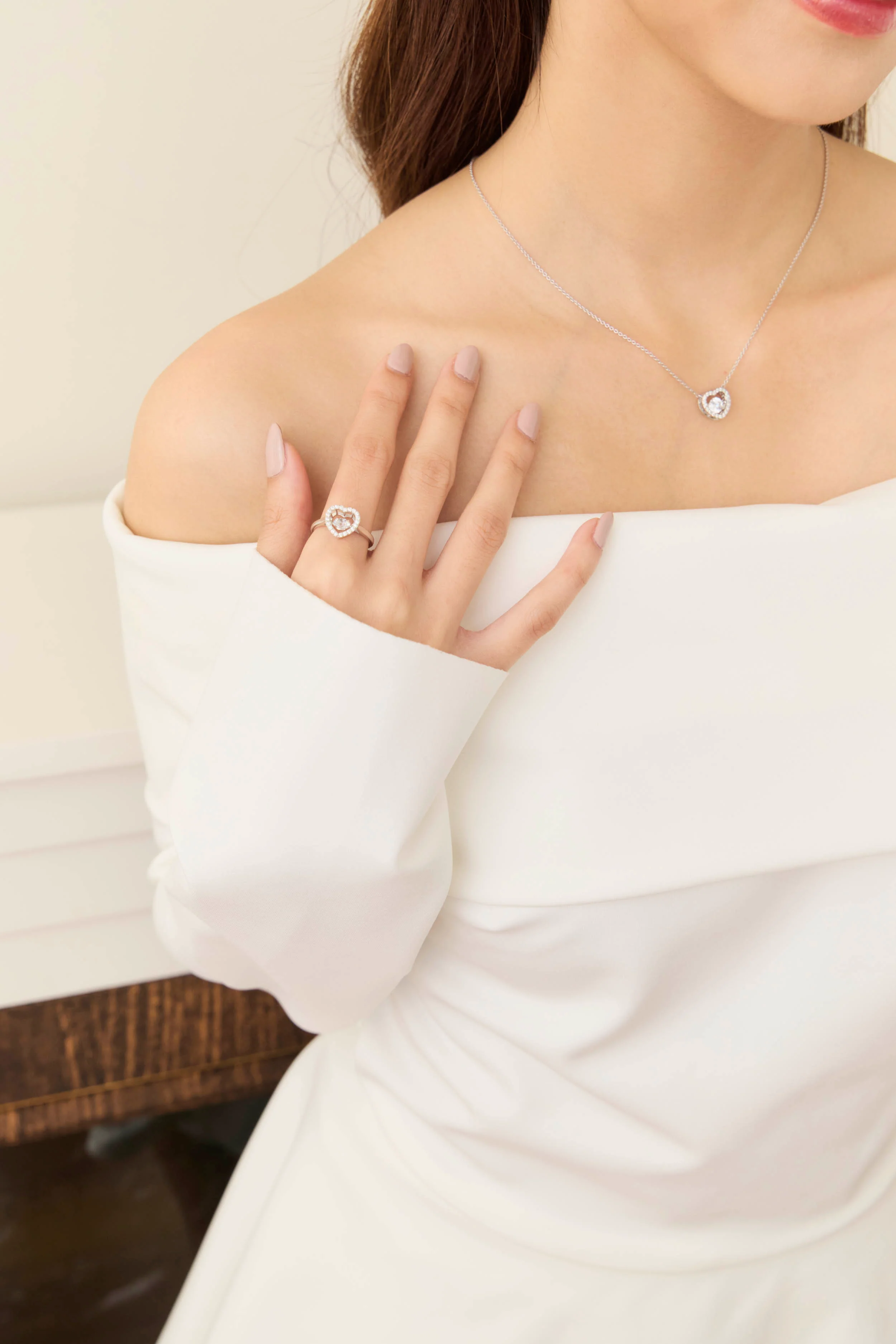 LAKSHMI Dancing Diamond Heart Ring - Image 8