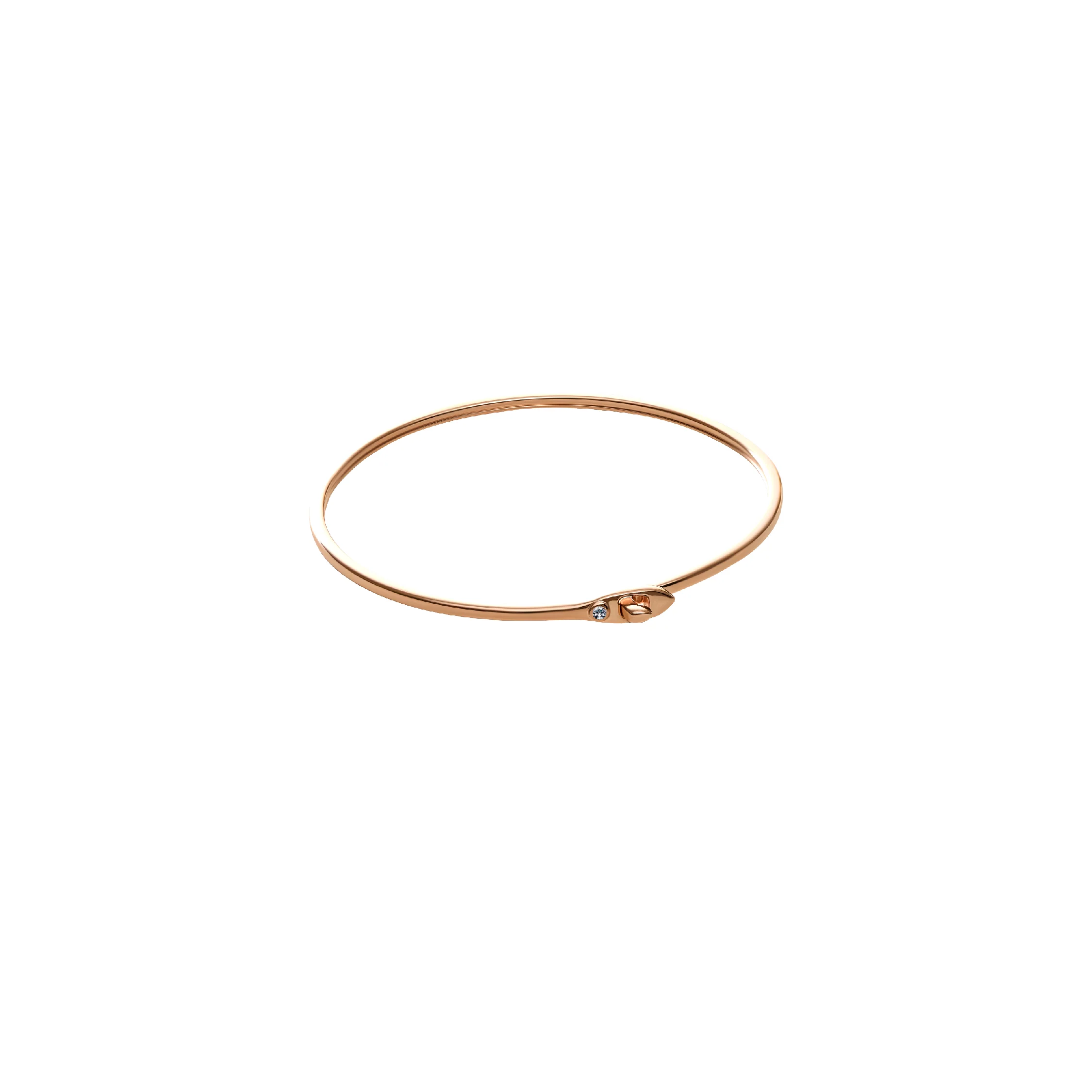 Lakshmi Lotus of Love Cuff Bangle Rose Gold Plated - Image 5