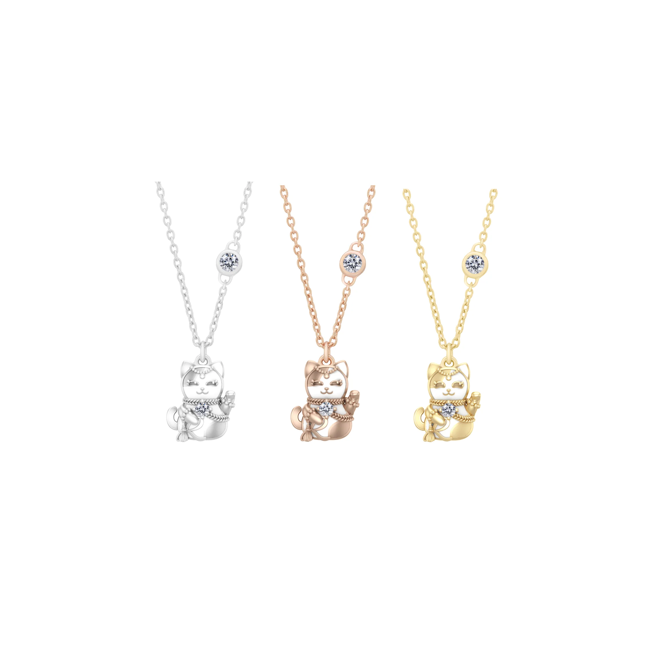 RAVIPA Maneki Neko Necklace