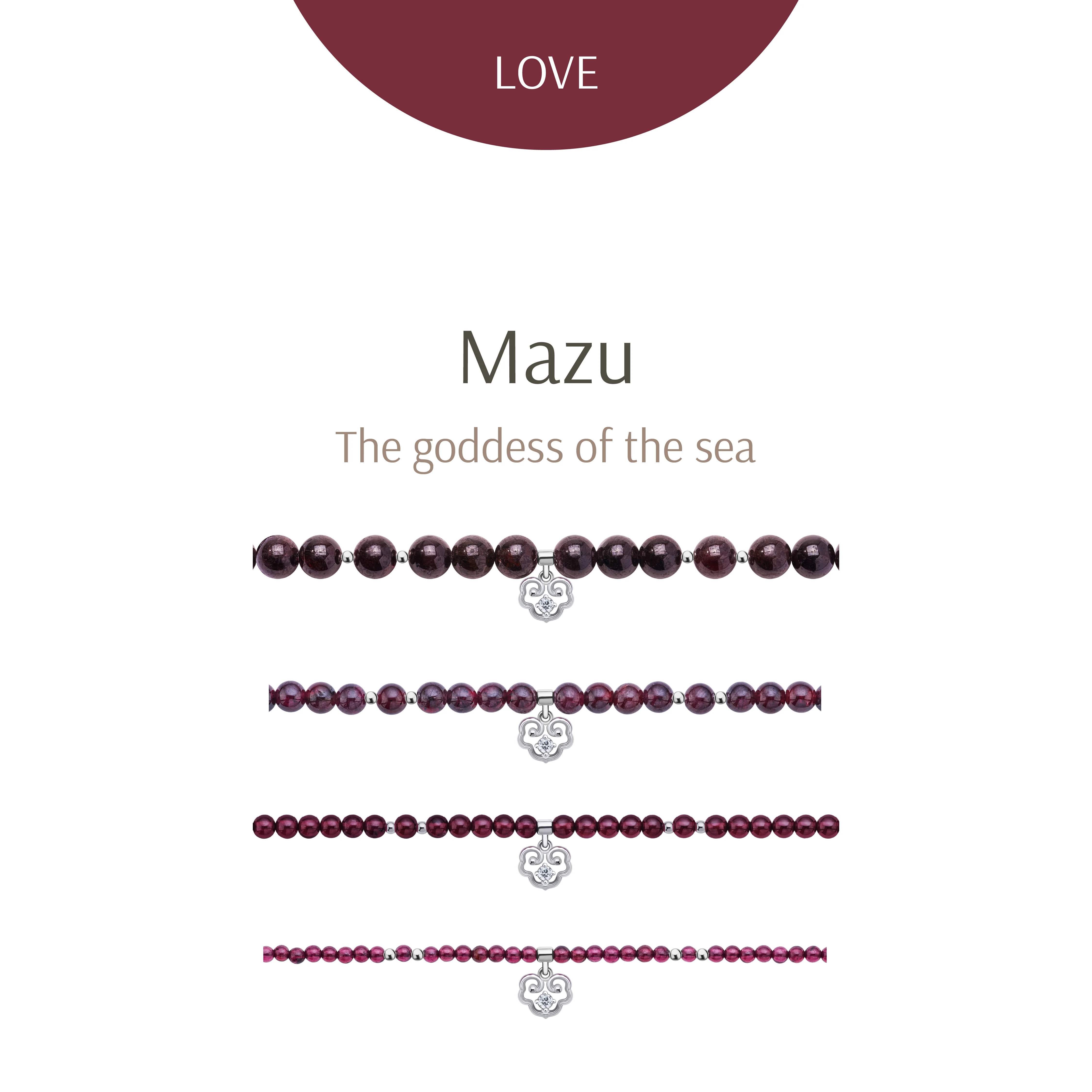 Mazu Red Garnet All-around Bracelet - Image 2