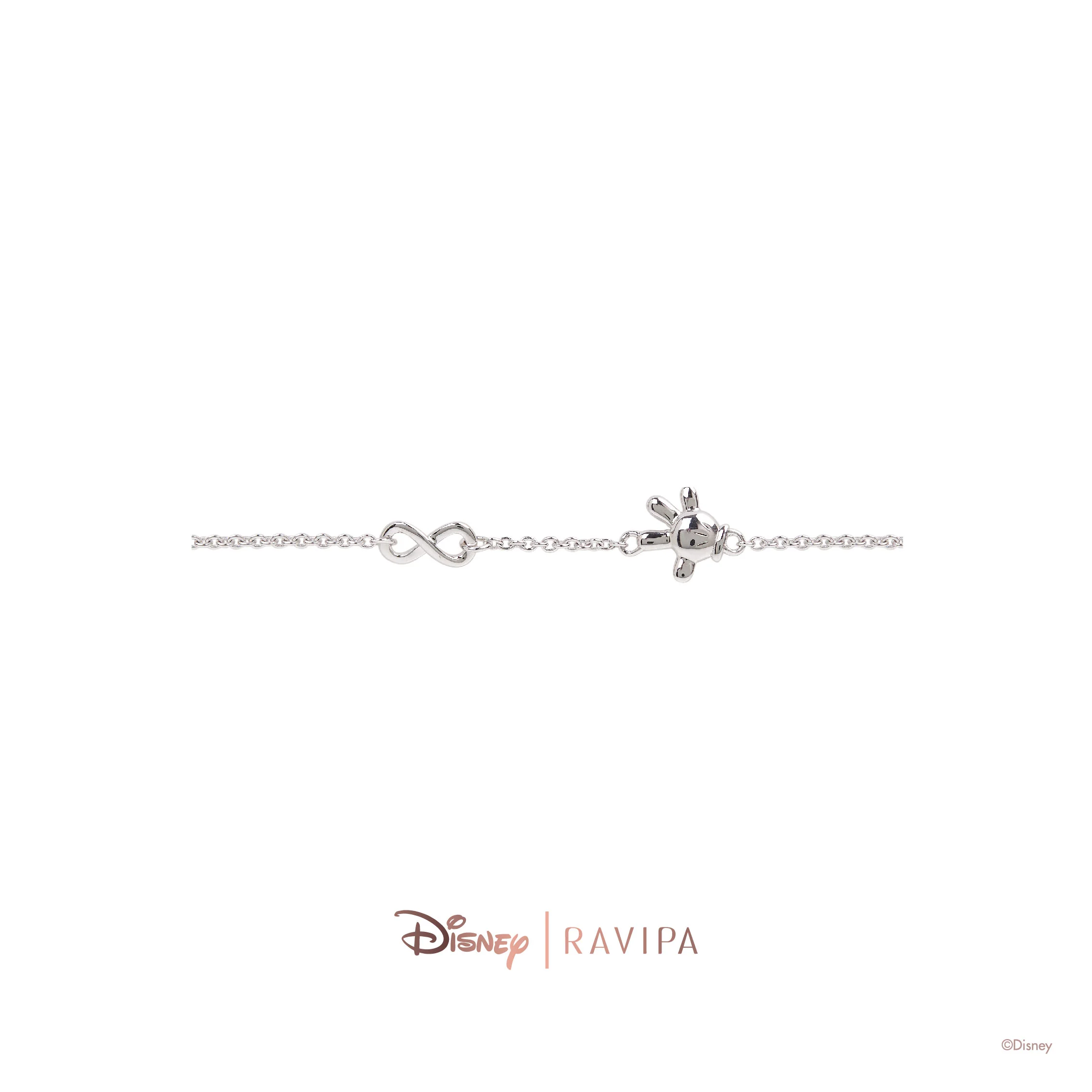 Mickey Mouse Infinity Chain Bracelet - Image 3