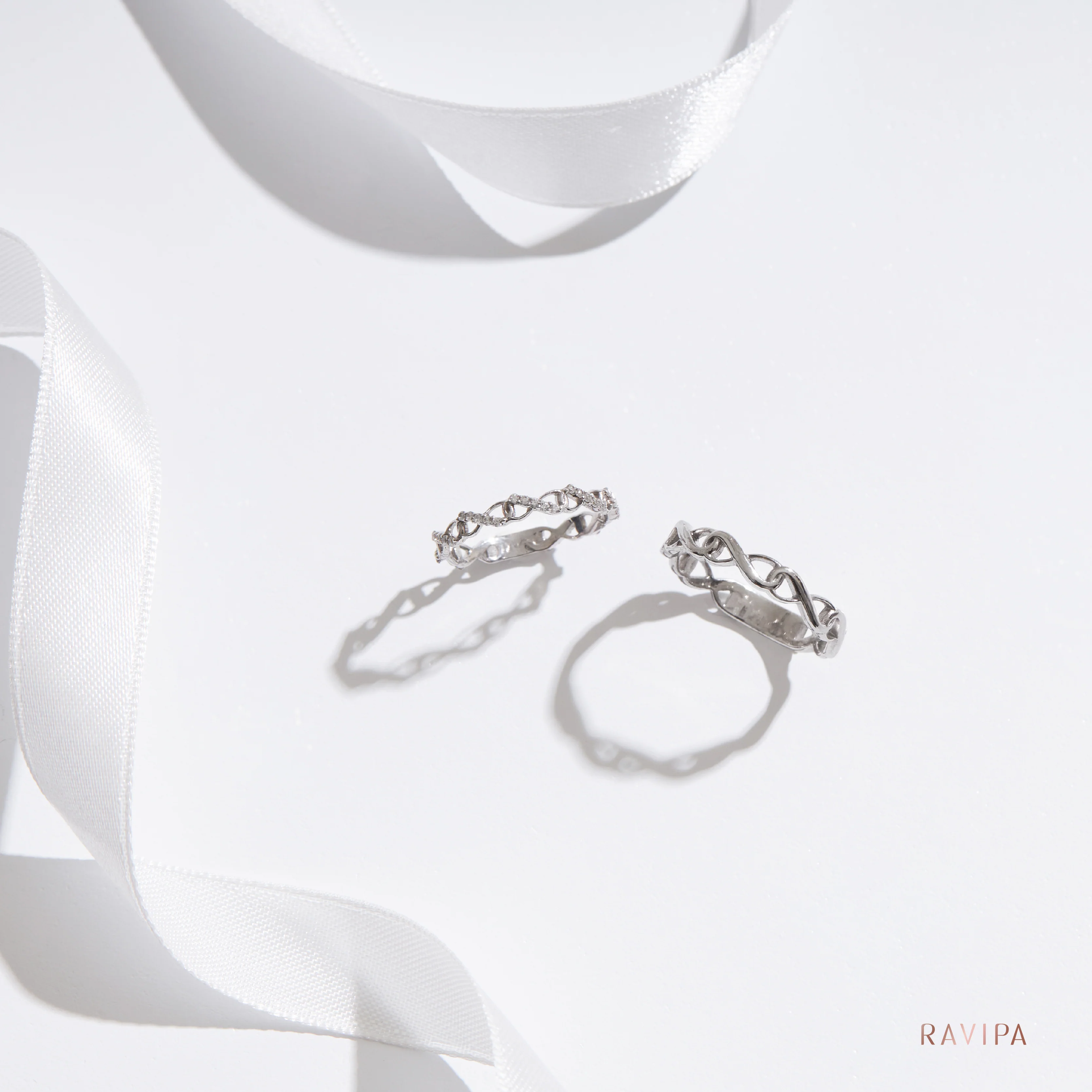 Unbreakble Mini Infinity Silver Ring - Image 3