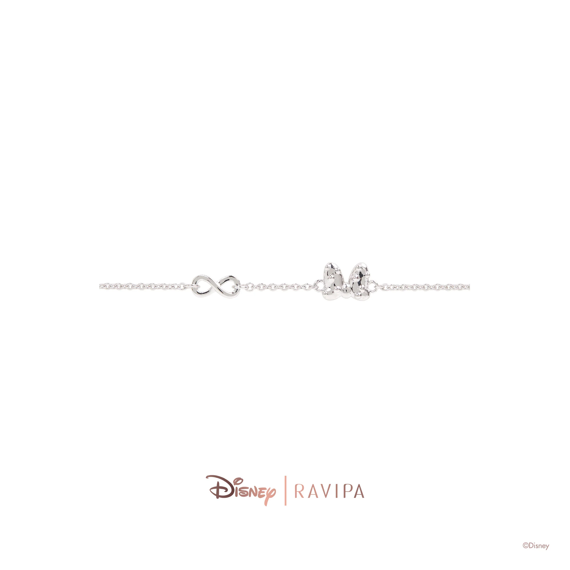 Minnie Bow Infinity Chain Bracelet - Image 3