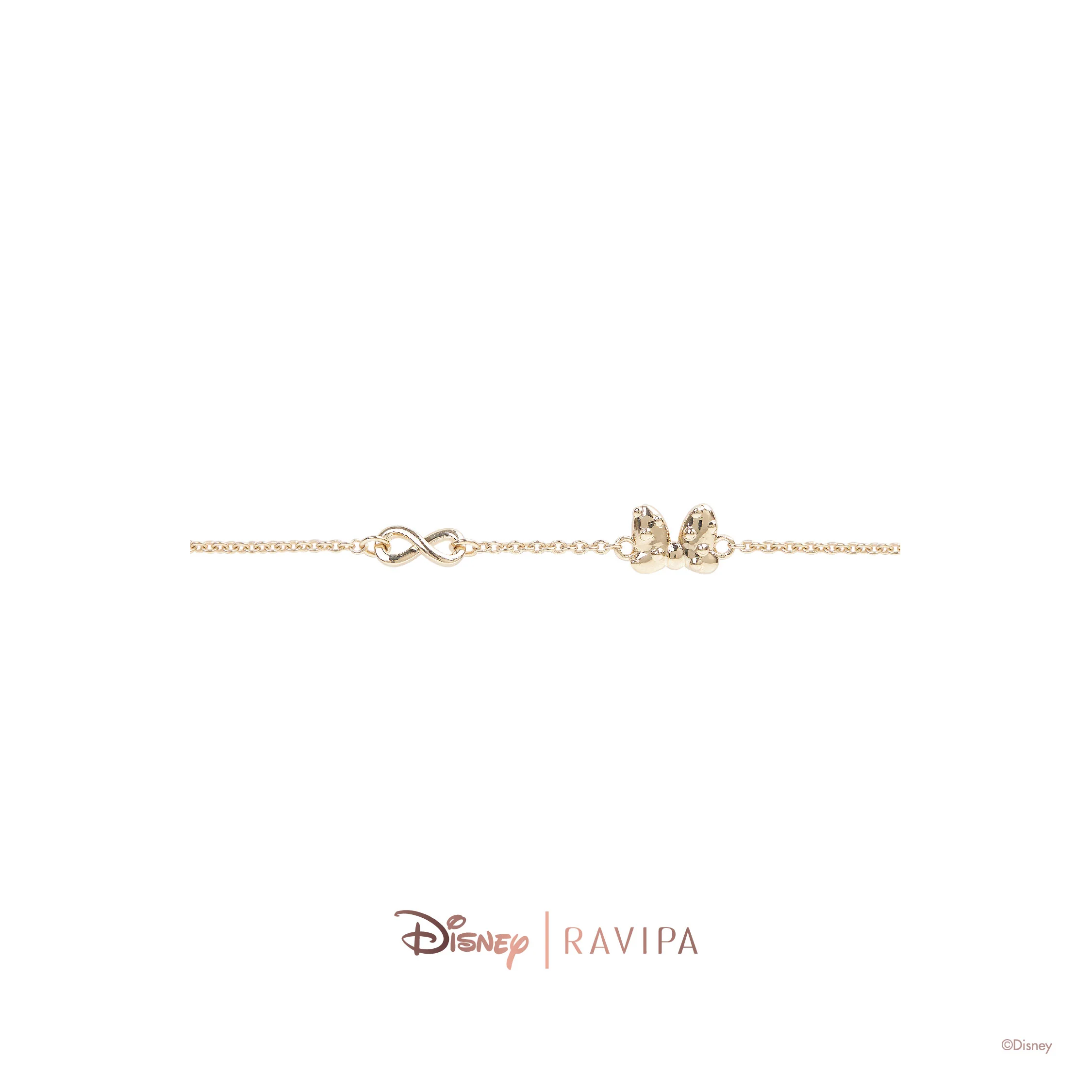 Minnie Bow Infinity Chain Bracelet - Image 4